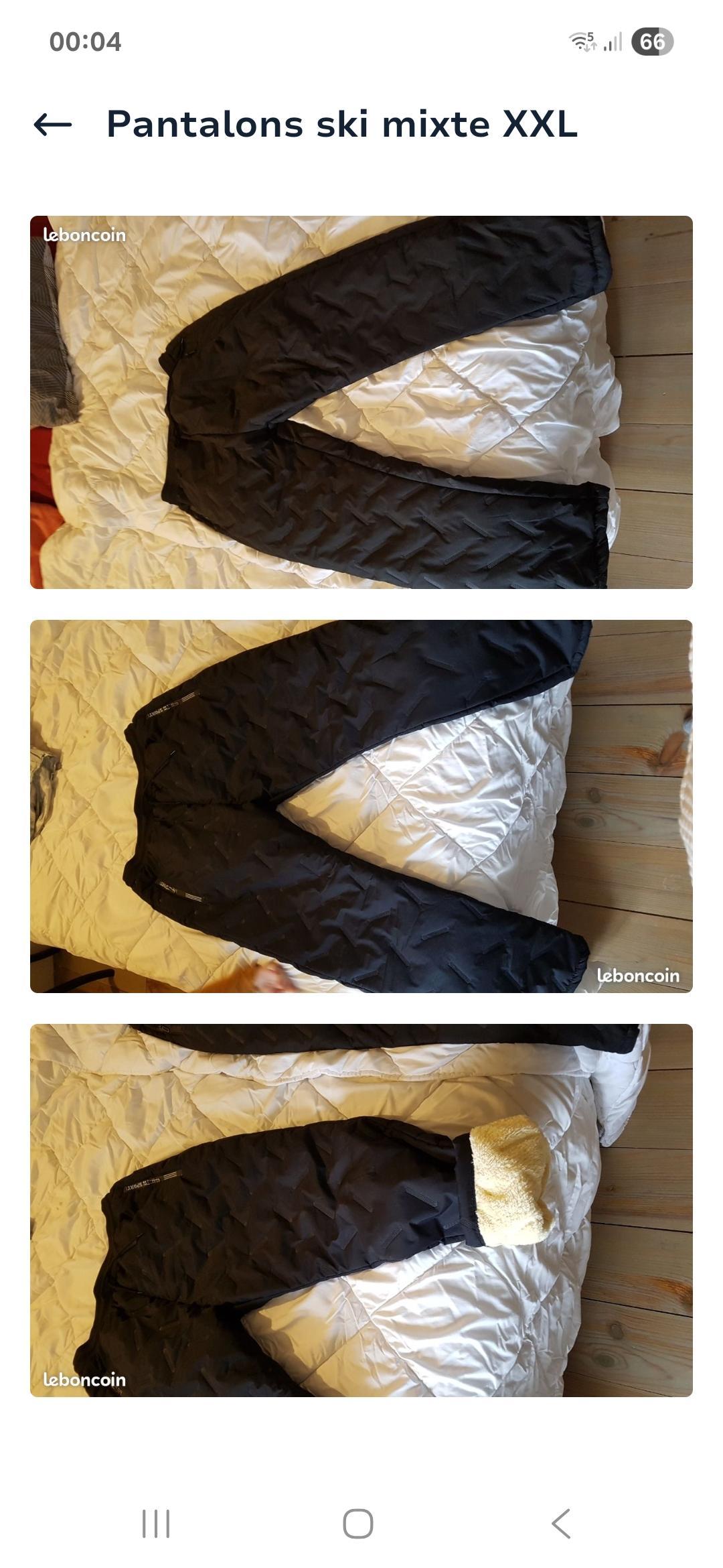 troc de troc 2 pantalons ski  mixte   xxl   neufs image 0
