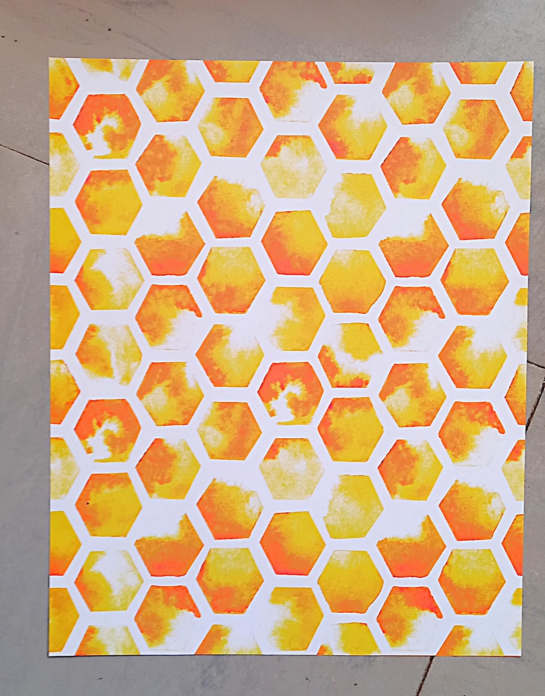 troc de troc papier créatif "alvéoles d'abeilles". image 0