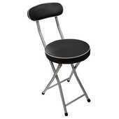 troc de troc tabouret rembourre..noir..tres bon etat image 0