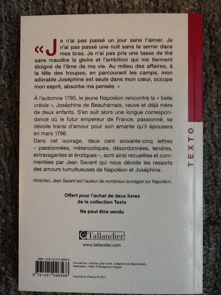 troc de troc napoléon à joséphine lettres d'amour comme neuf image 1