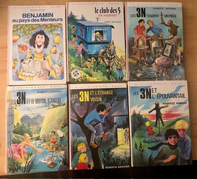 troc de troc lot 10 livres poche lecture jeunesse - bibliothèque rose - les 3n - le club des 5 - benjamin - zorro image 0