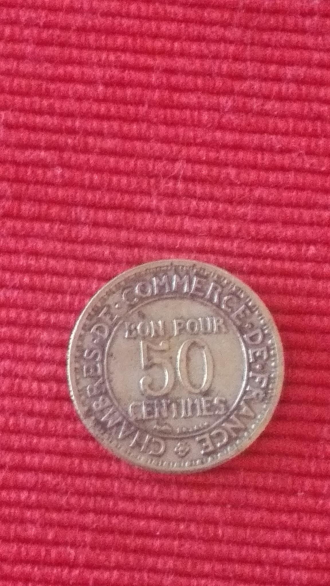 troc de troc pièce bon pour 50 centimes 1924 image 0