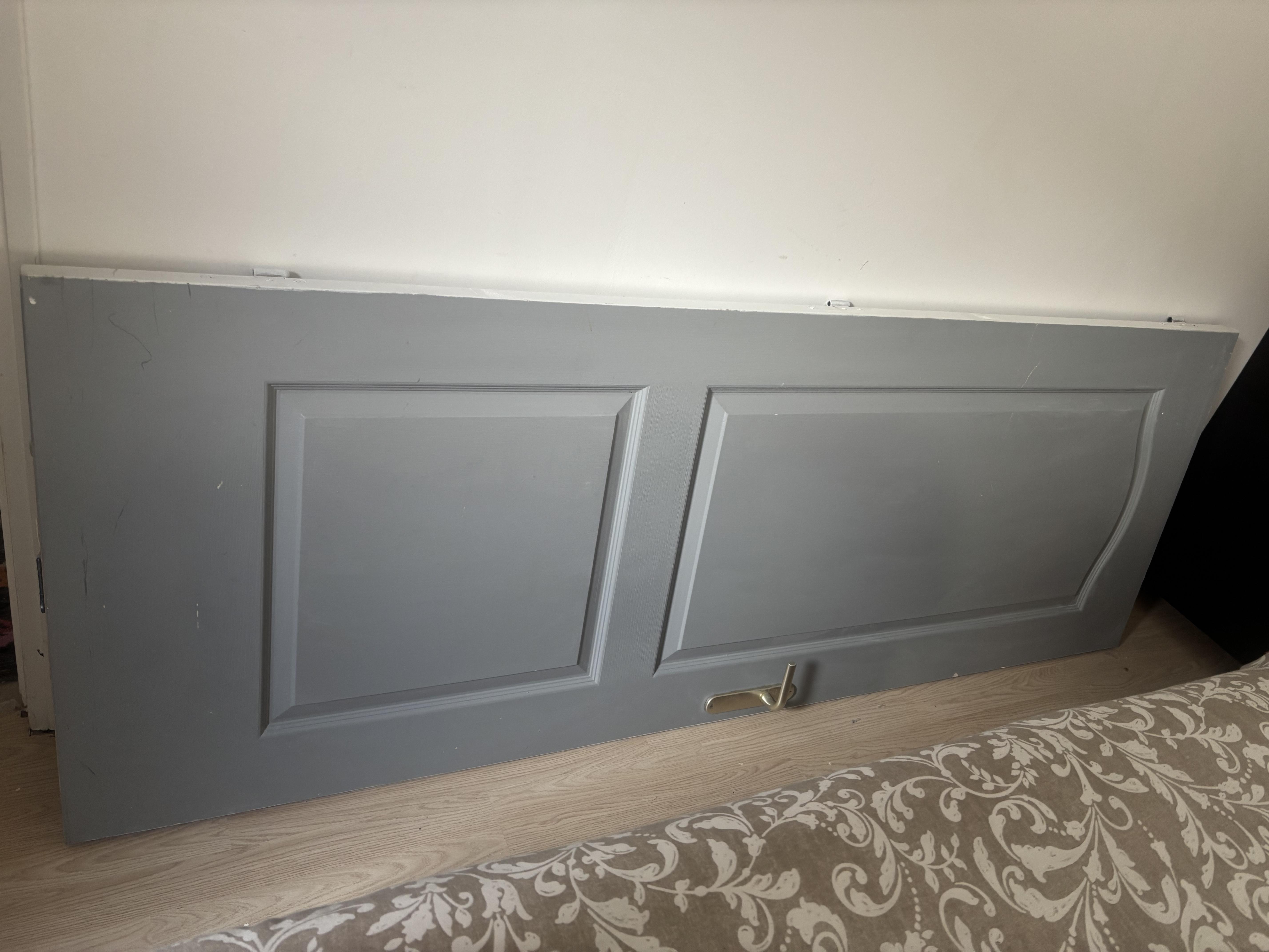 troc de troc porte côté gris, côté blanc avec poignée image 1