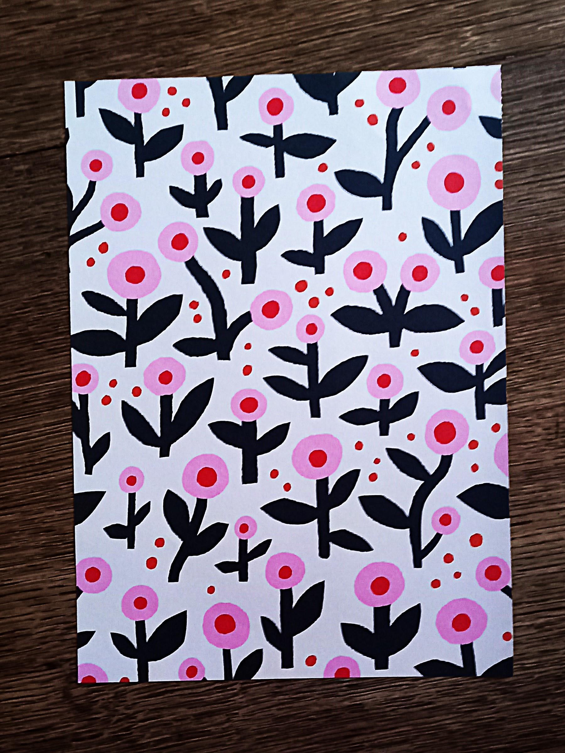 troc de troc papier créatif floral. image 1