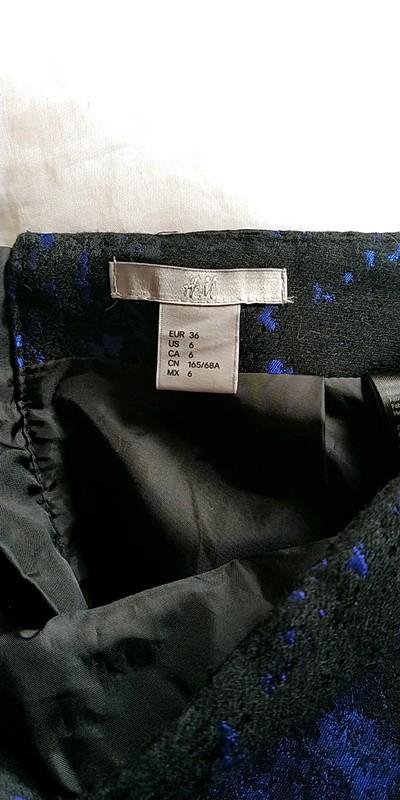 troc de troc jupe noir et bleu taille 36 marque h&m image 2