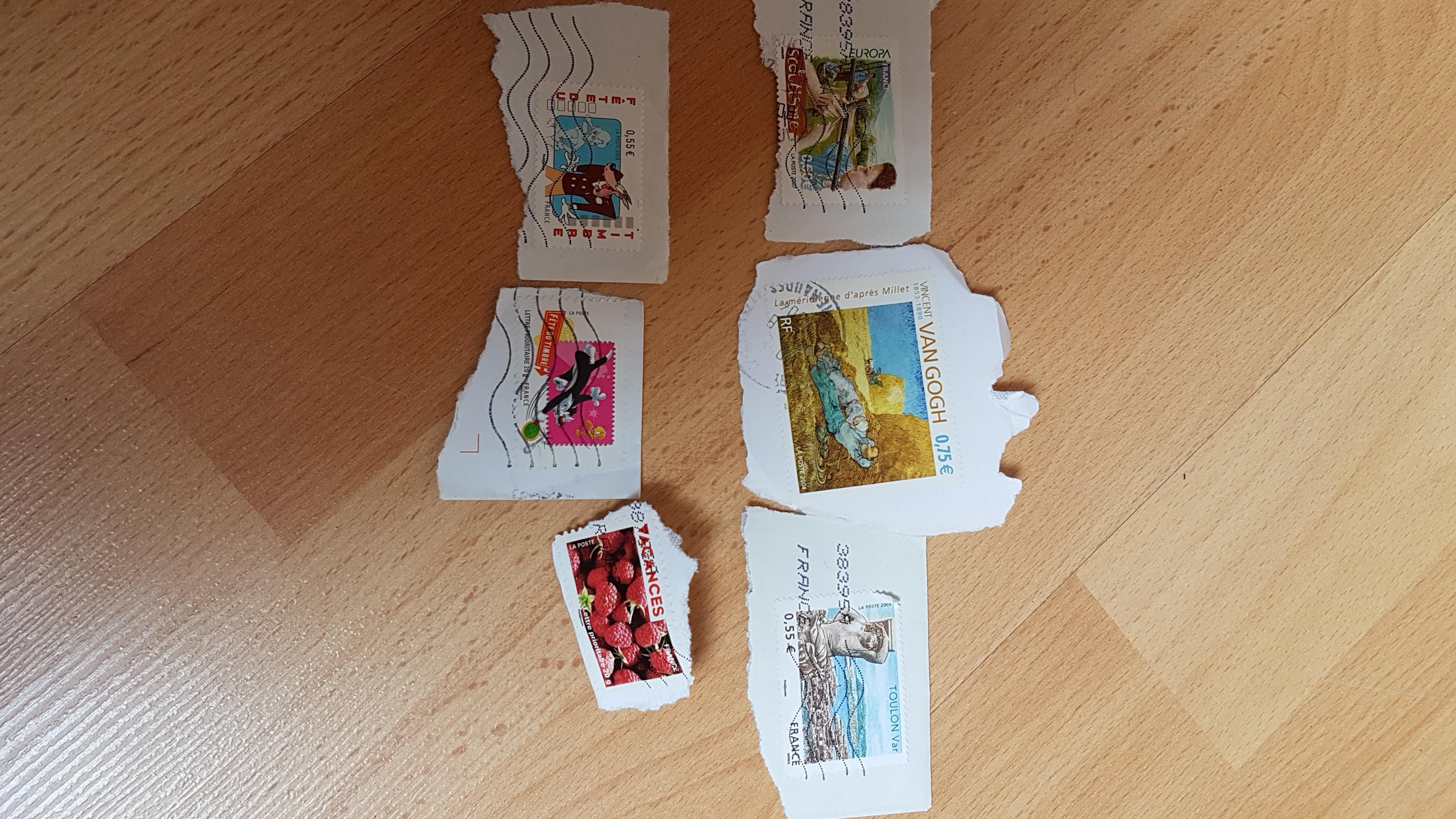 troc de troc timbres  français  oblitérés don image 0