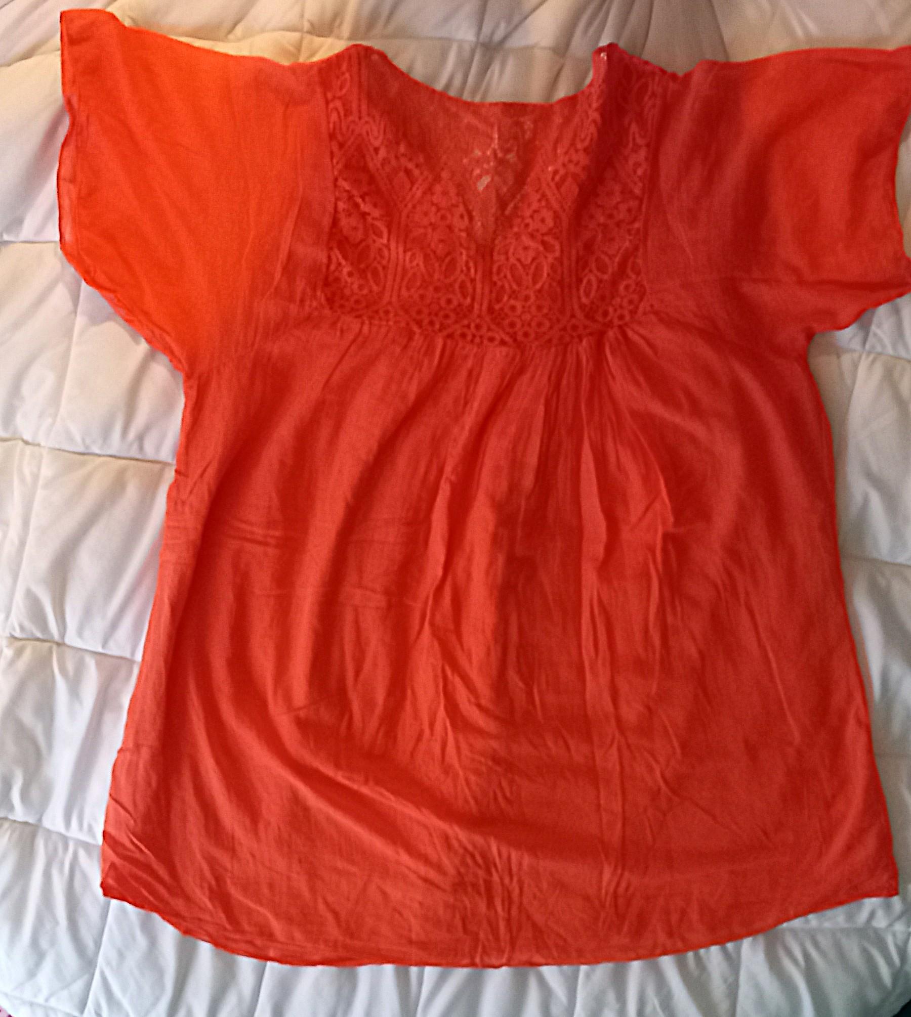 troc de troc robe orange vif. image 1