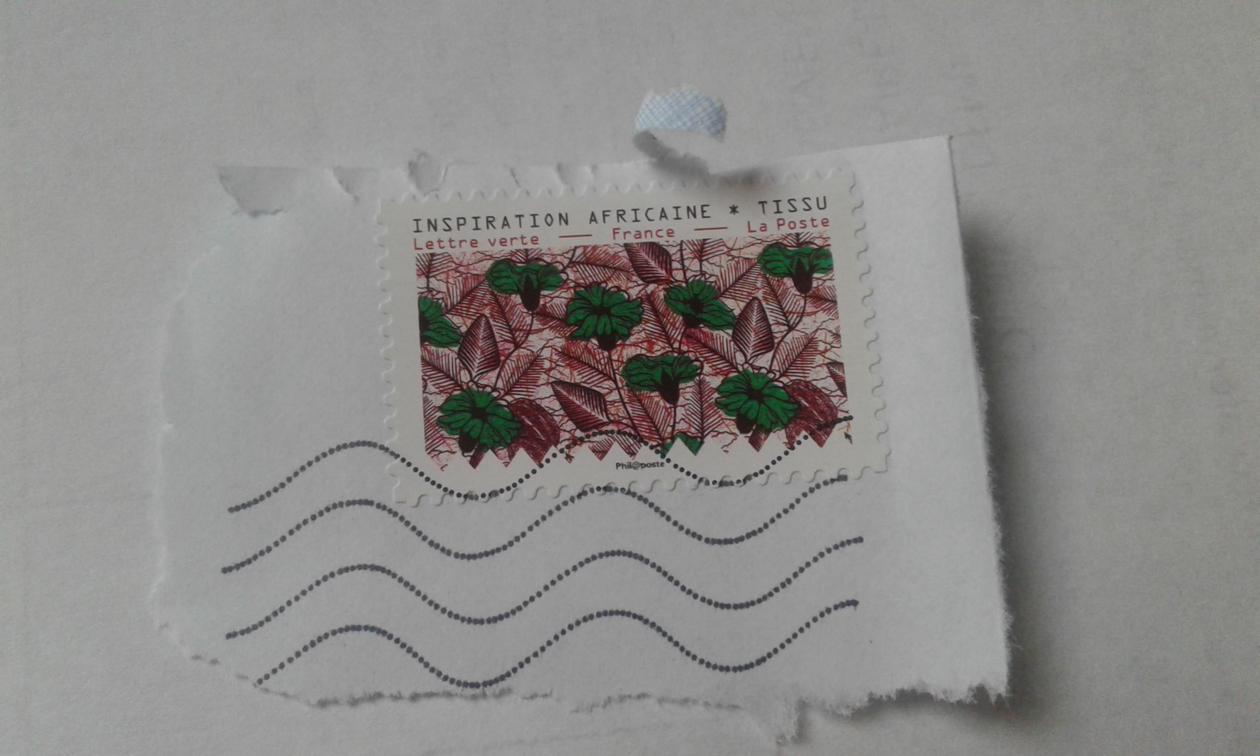 troc de troc timbre tissu africain oblitéré image 0