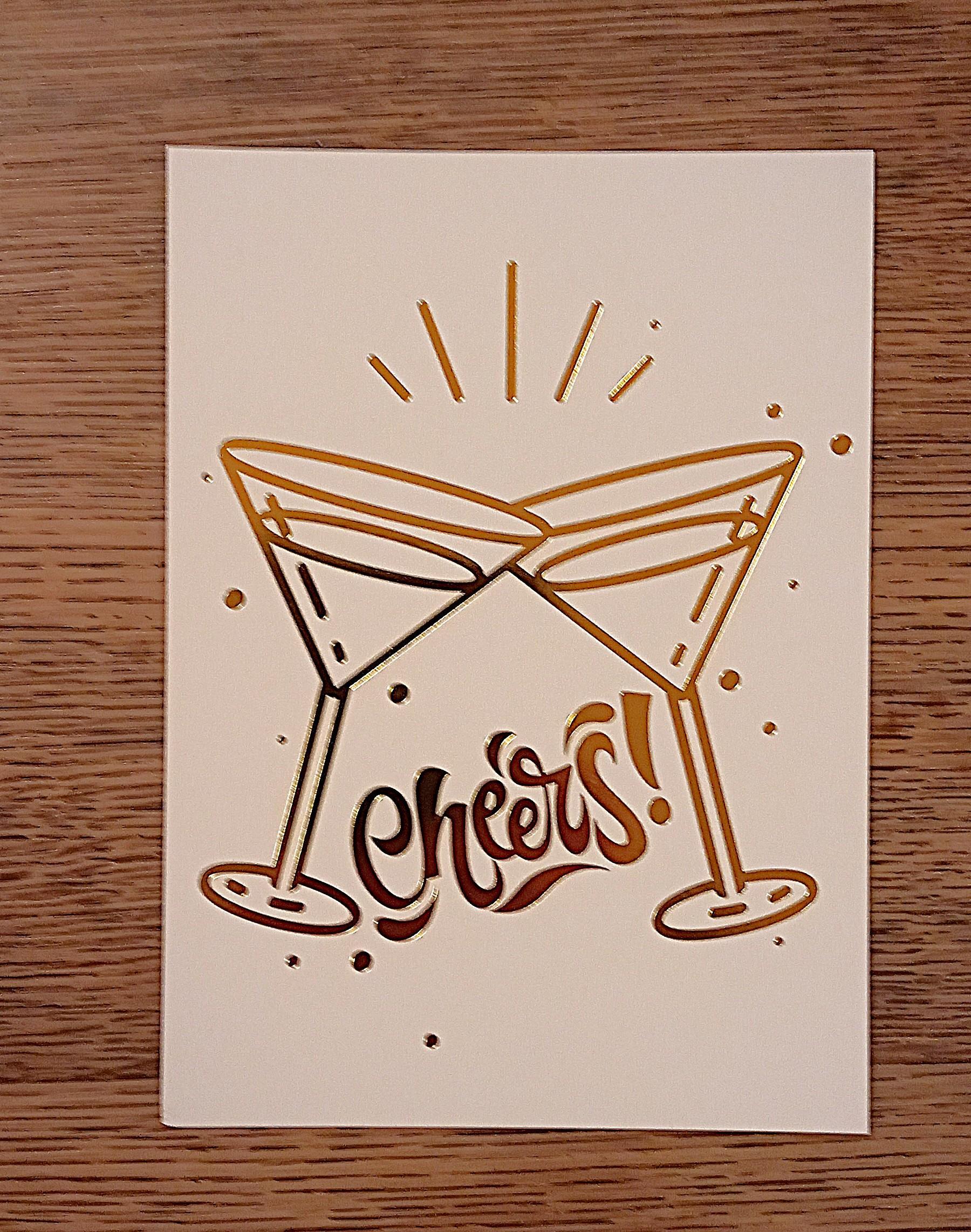 troc de troc carte postale "cheers !" image 0