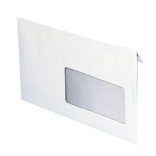 troc de troc lot de 20 enveloppes blanches format 16 x 23 cm à fenêtre image 0