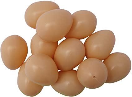 troc de troc 7 oeufs en plastique coloris beige image 0