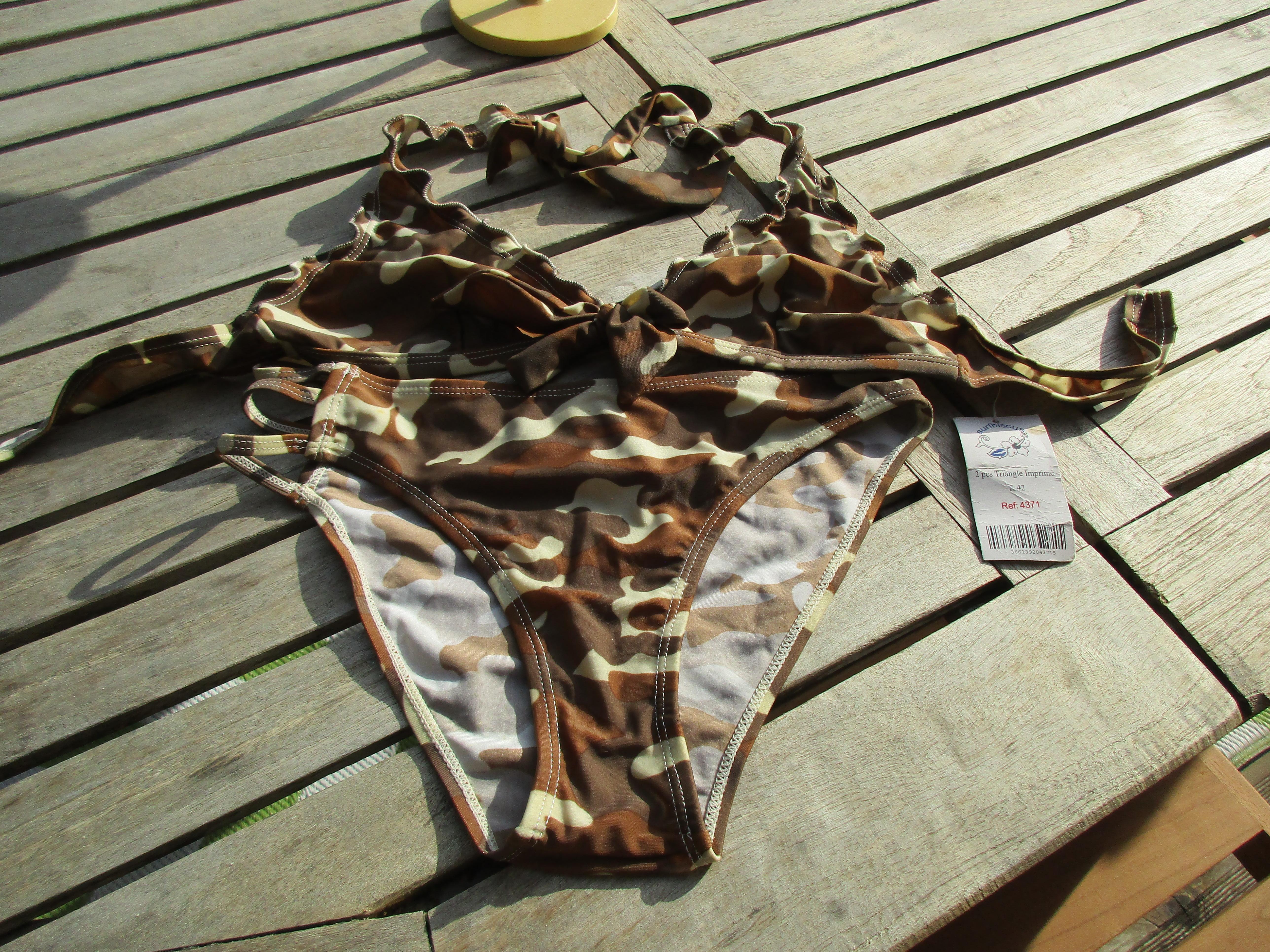 troc de troc réservé,maillot de bain 2 piéces t38 avec étiquette image 0
