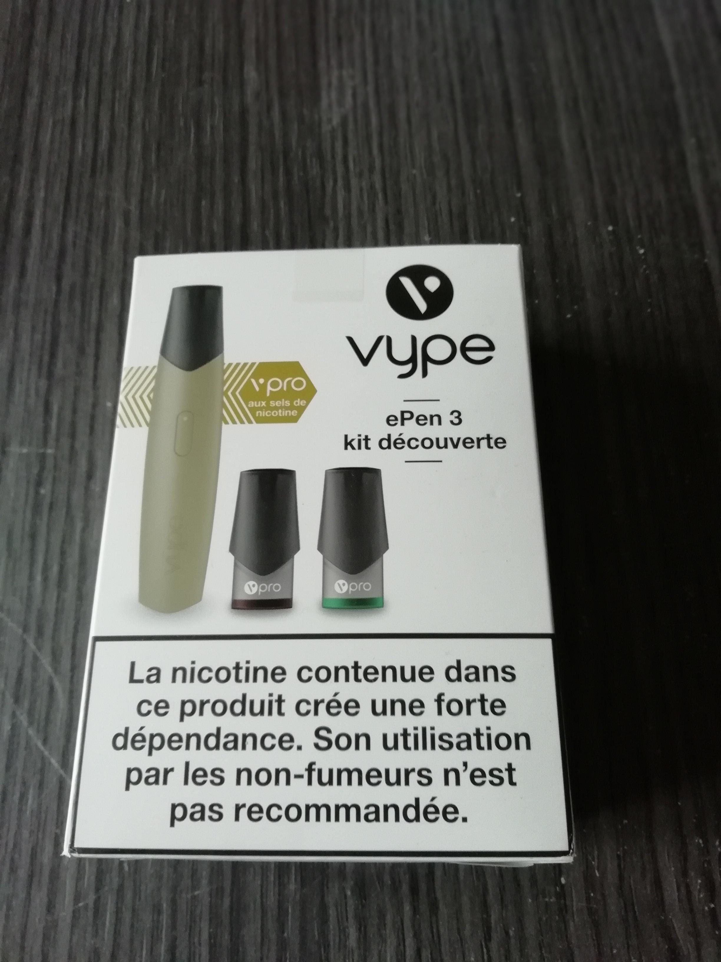 troc de troc cigarette électronique vype epen 3 kit decouverte image 0