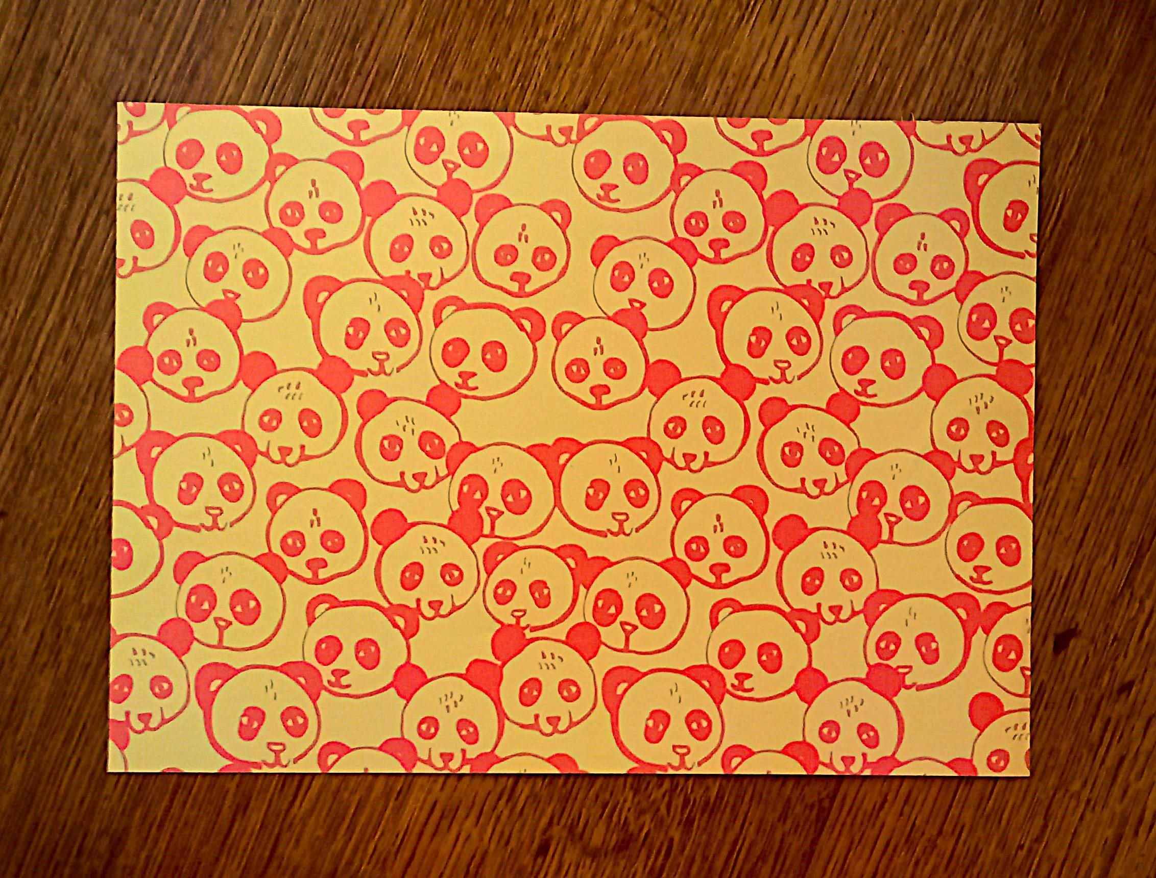 troc de troc papier créatif "pandas". image 0