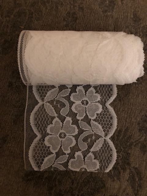 troc de troc (réservé) rouleau dentelle machine 4mx12,5cm approx. image 0