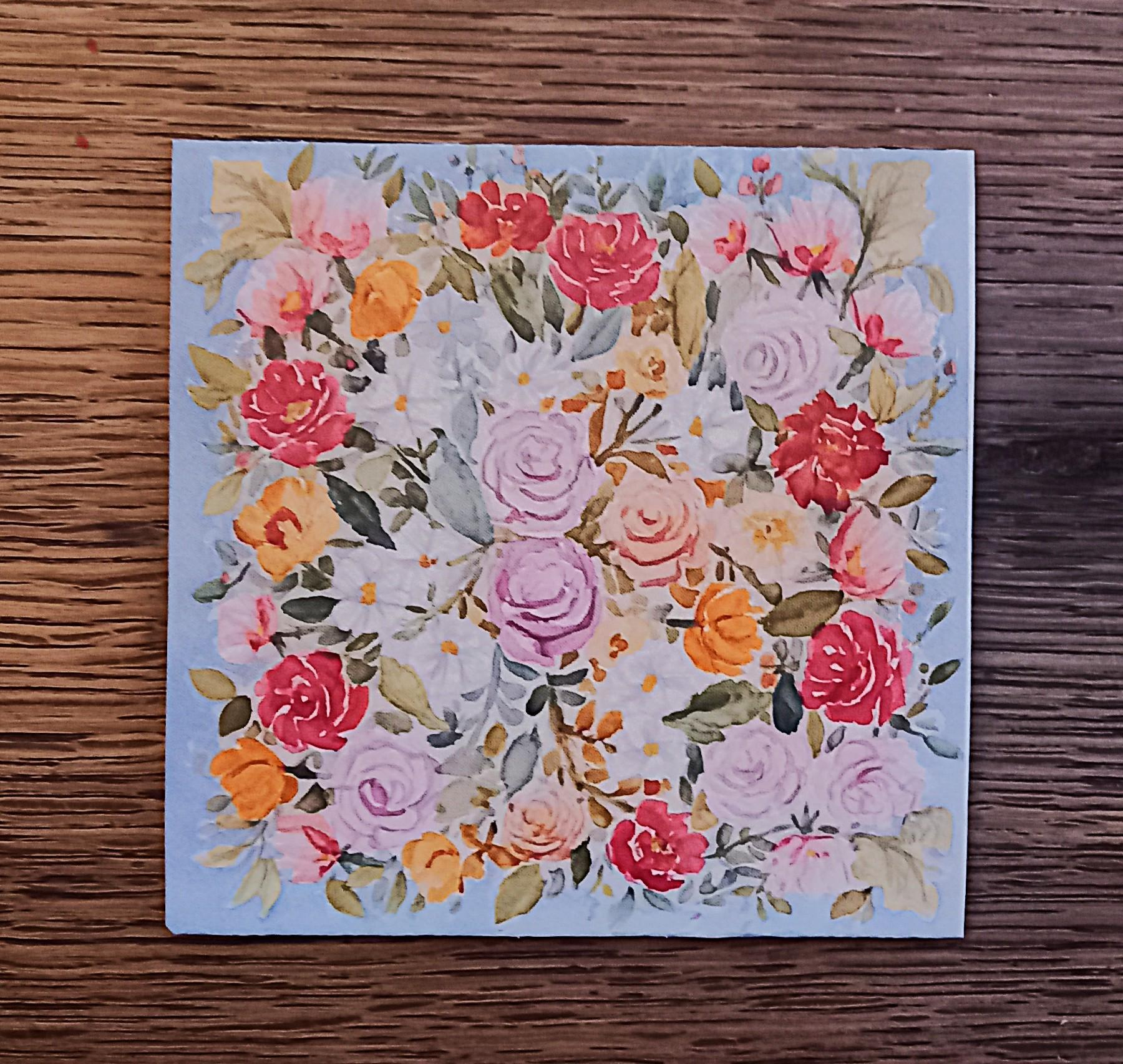 troc de troc carte florale qui s'ouvre. image 2