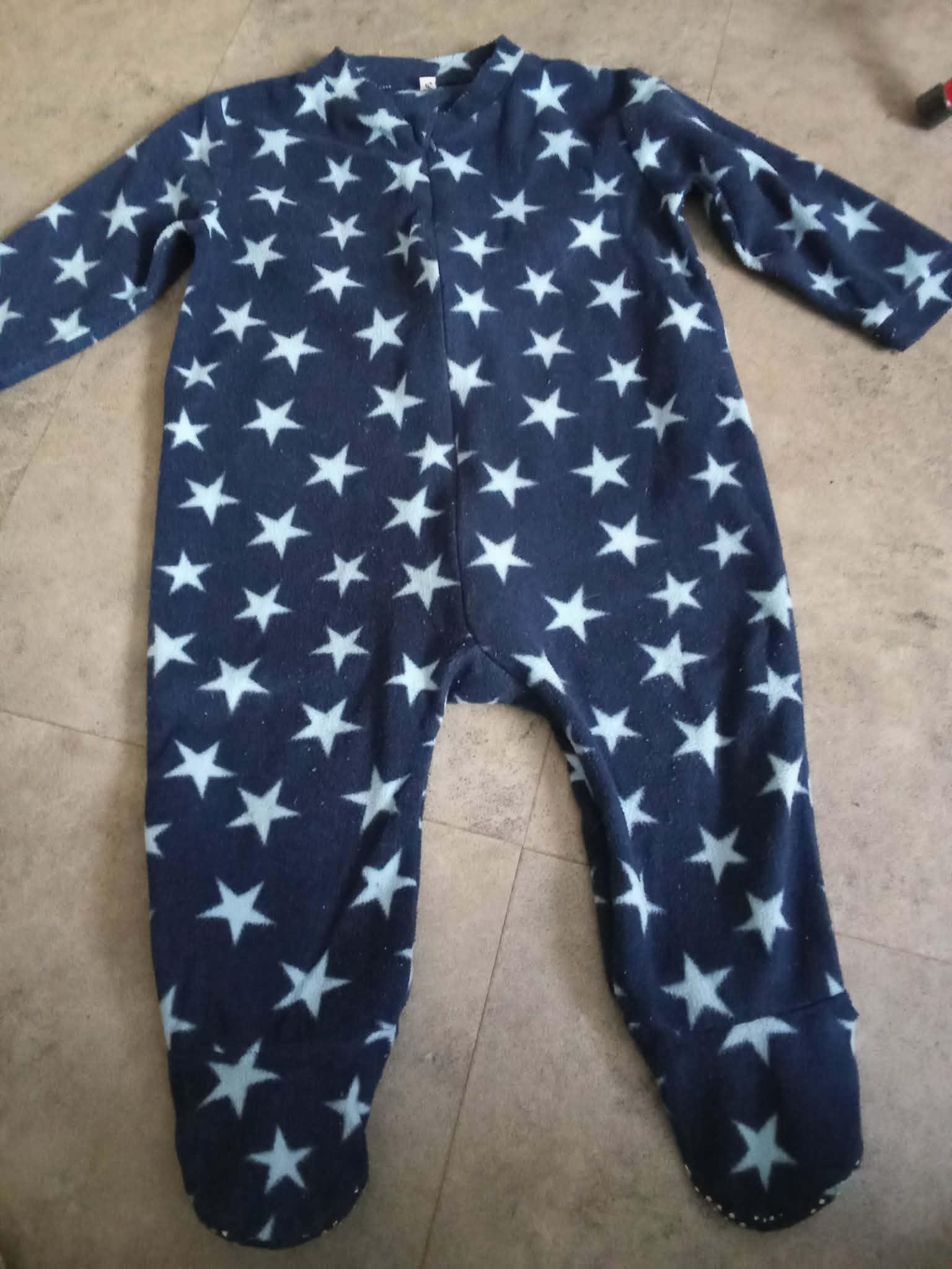 troc de troc pyjama polaire ou sur pyjama 1 an bleu avec dessin etoile image 0