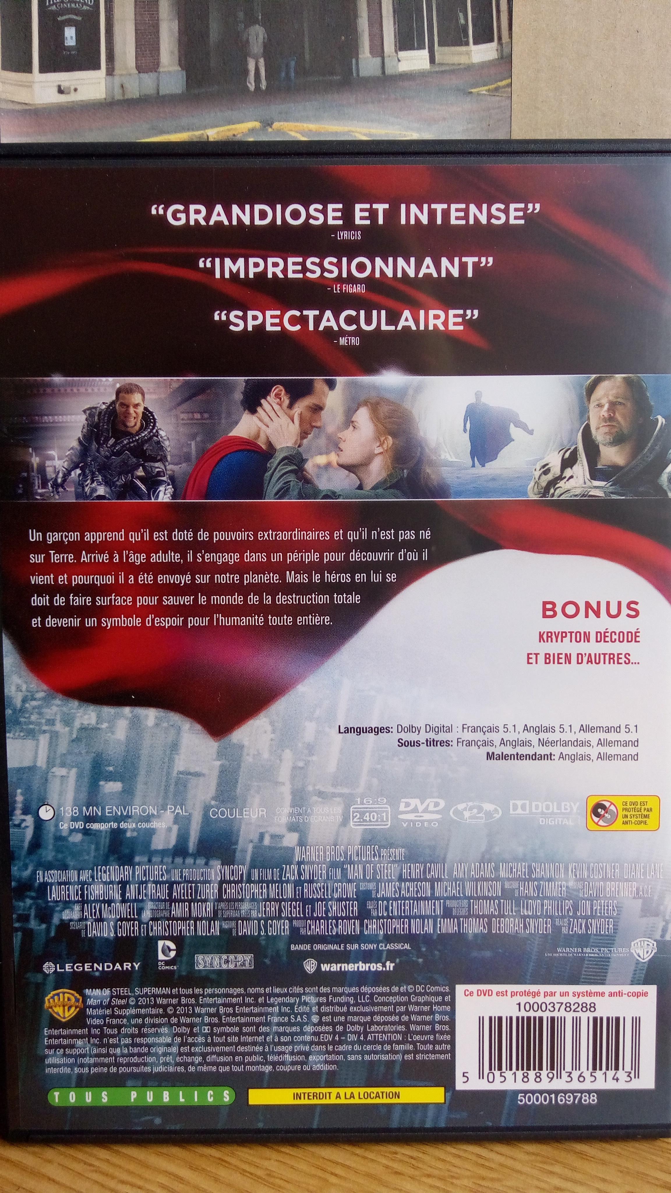 troc de troc man of steel - dvd image 1