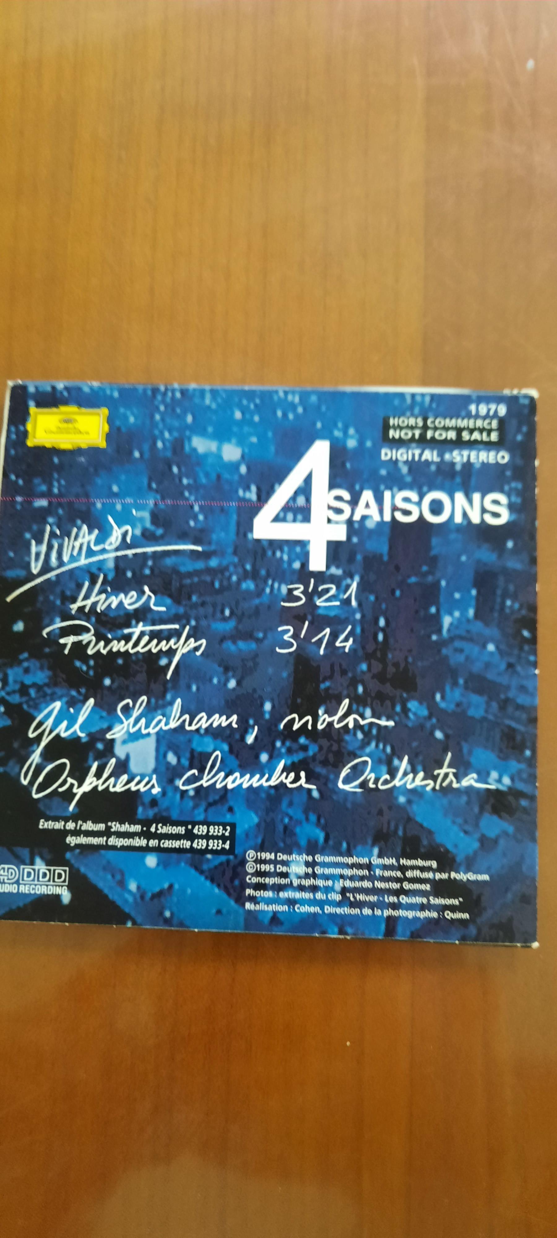 troc de troc gil shaham 4saison (mini cd) image 1