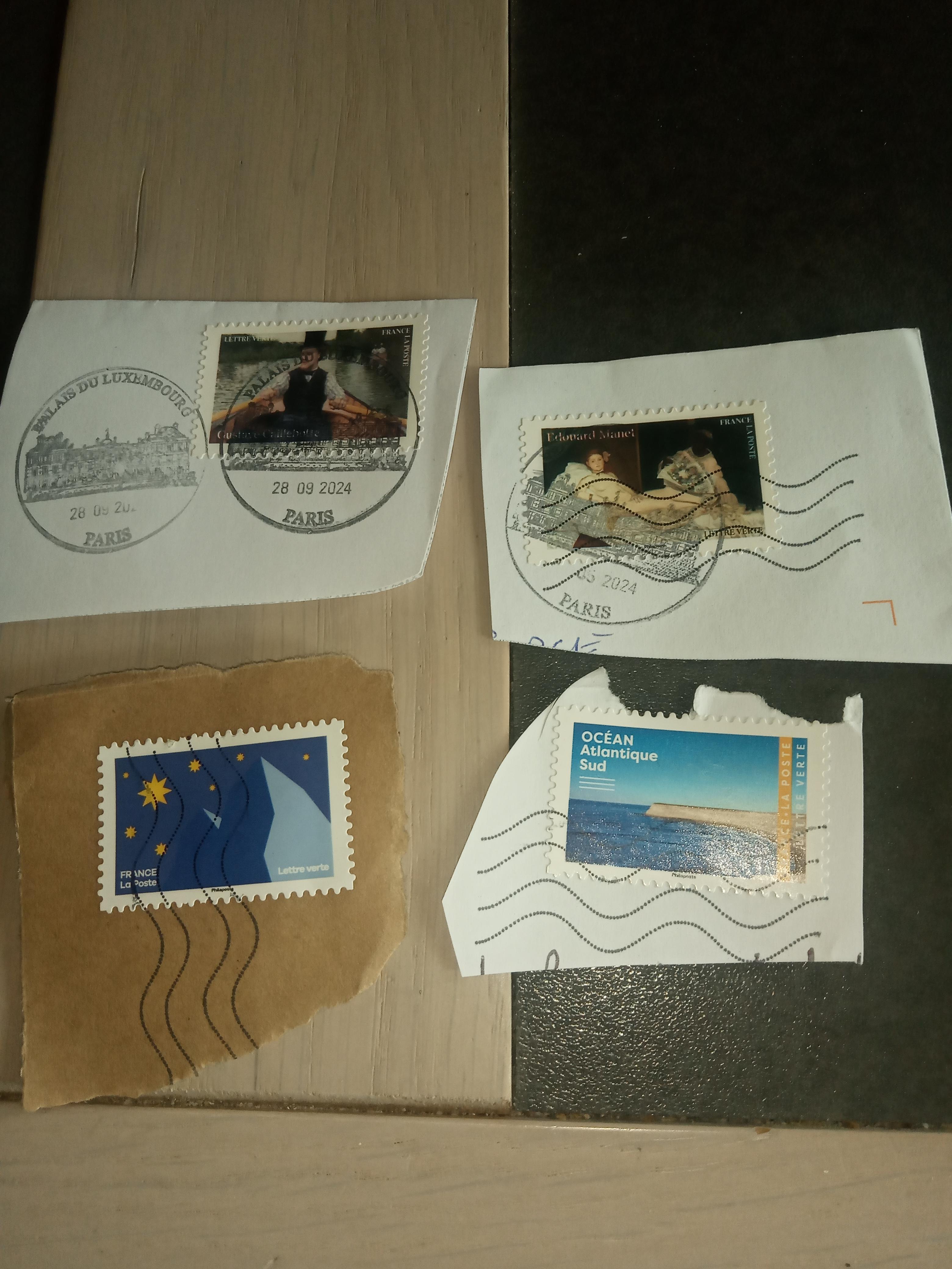 troc de troc réservé lot de 4 timbres image 0