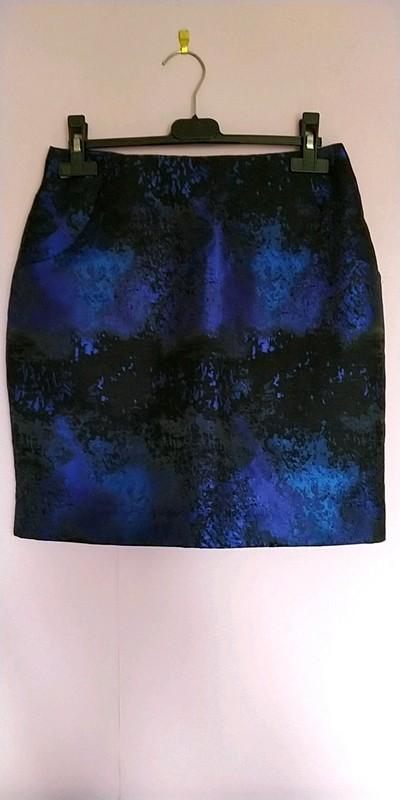 troc de troc jupe noir et bleu taille 36 marque h&m image 0