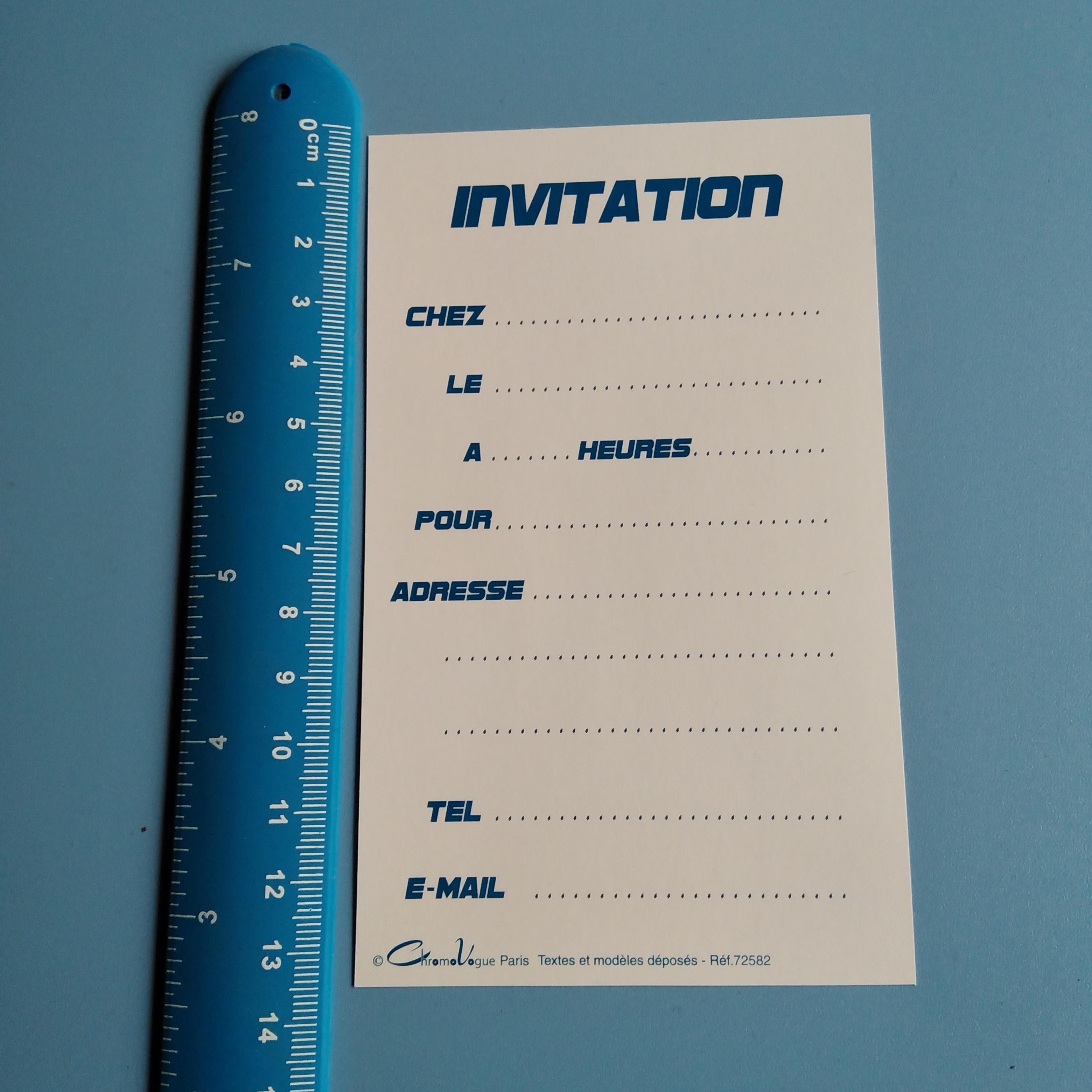 troc de troc blister de 5 invitations avec enveloppes neuf image 2