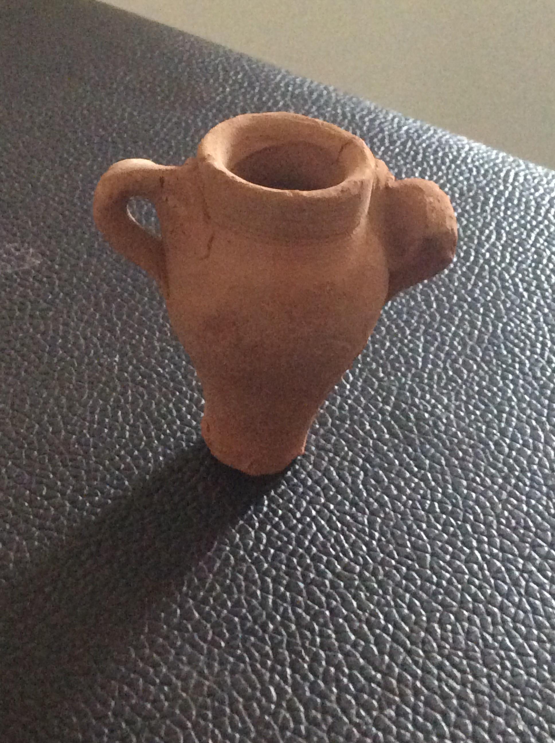 troc de troc petit poterie fait main années 70 djerba 4,5 cm h image 1