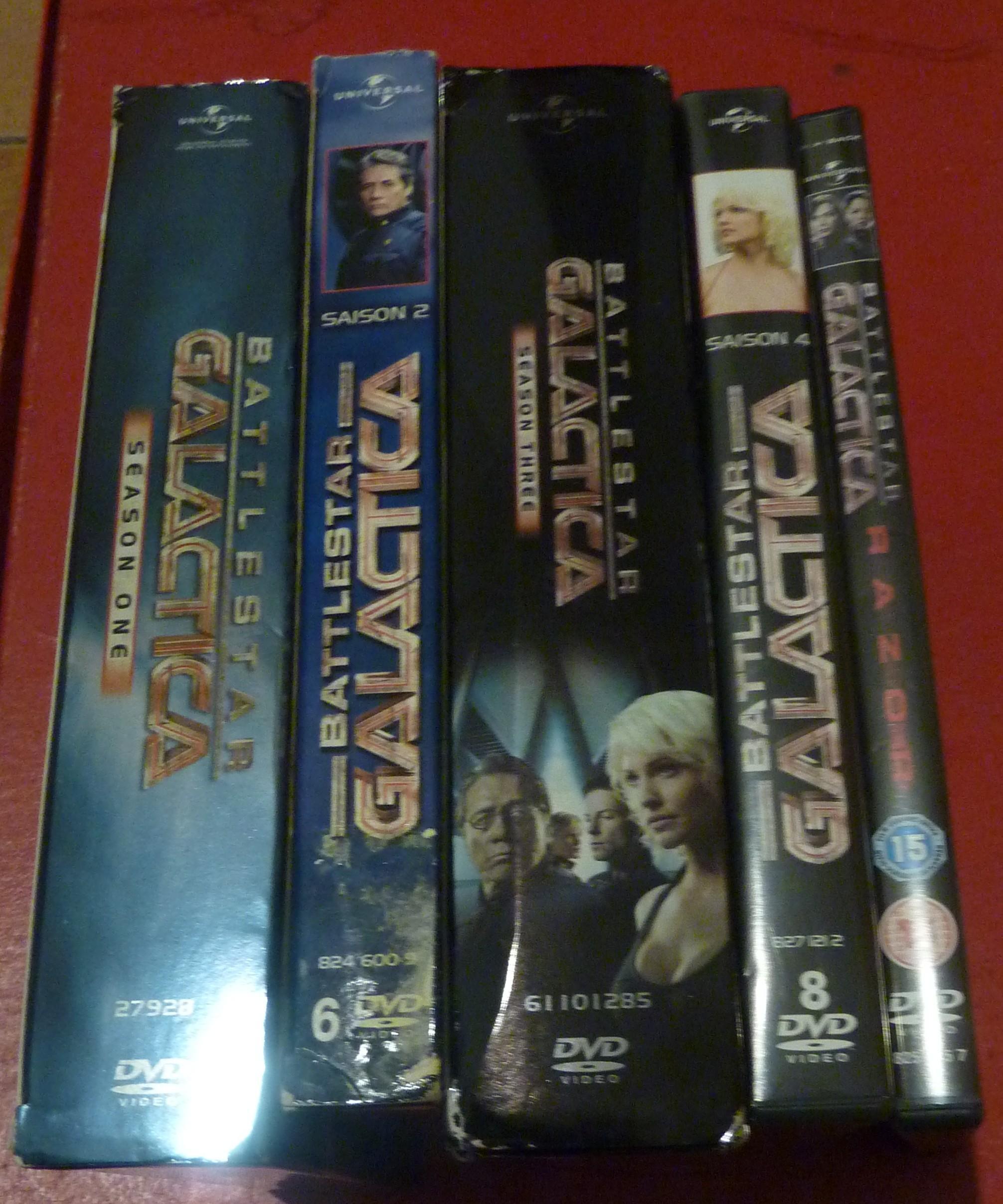 troc de troc dvd battlestar galactica 2 saisons en anglais et 2 saisons vf image 1