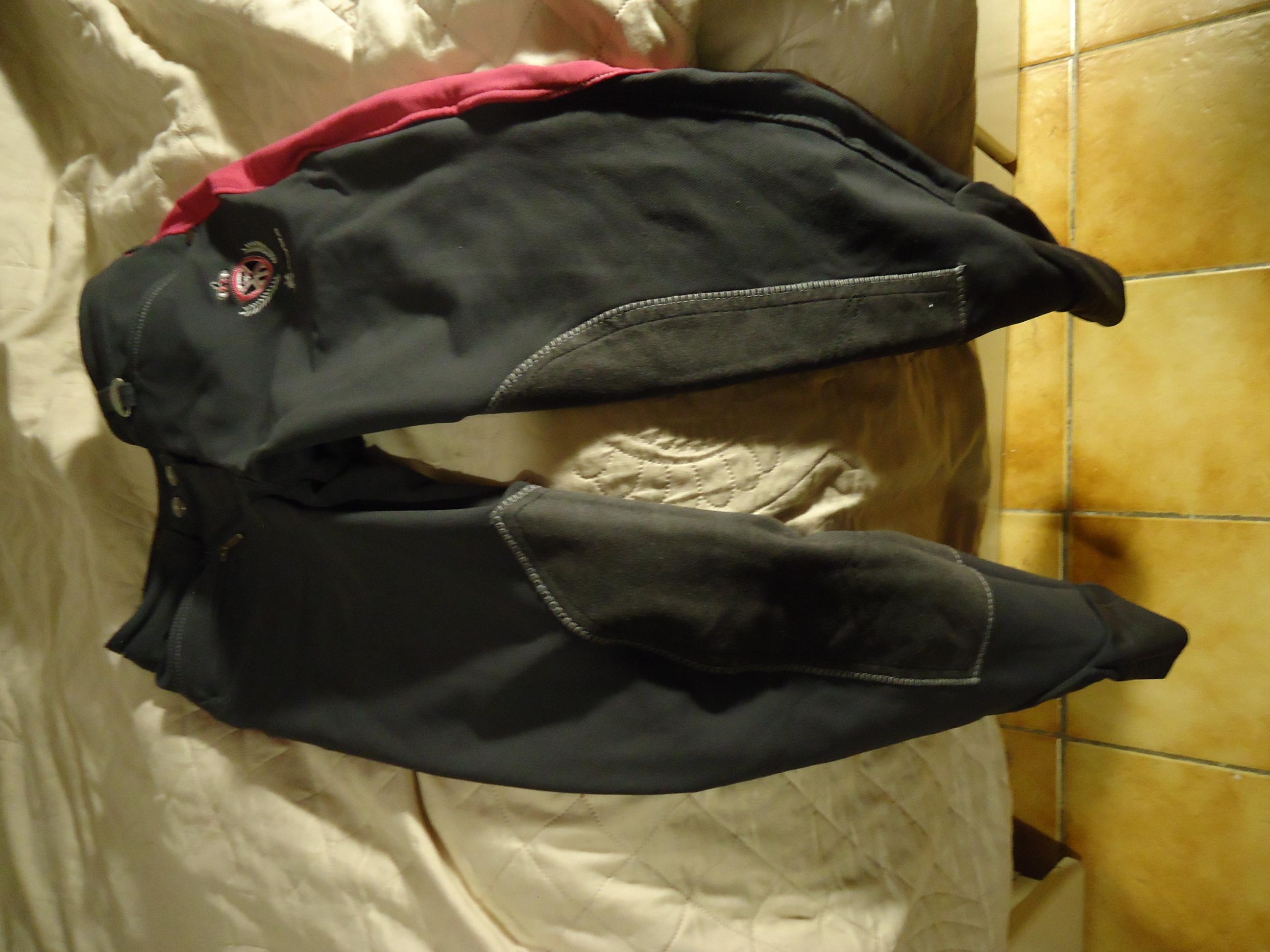 troc de troc pantalon d'équitation femme taille 34, gris et rose image 1