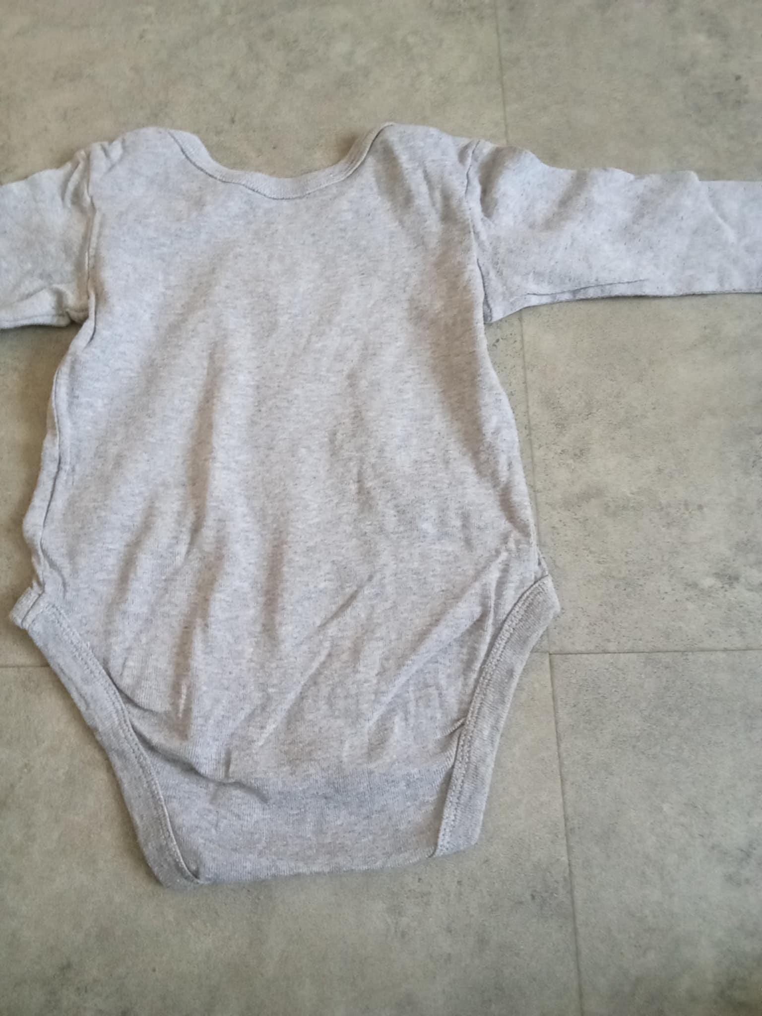 troc de troc body neuf 1 an gris manches longues image 1