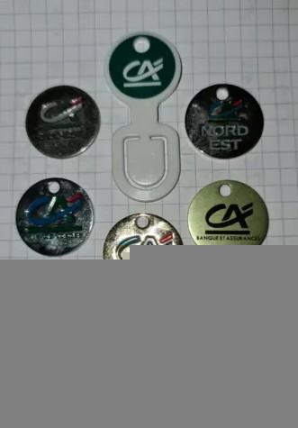 troc de troc je recherche des jetons de caddie crédit agricole métal et plasti image 0