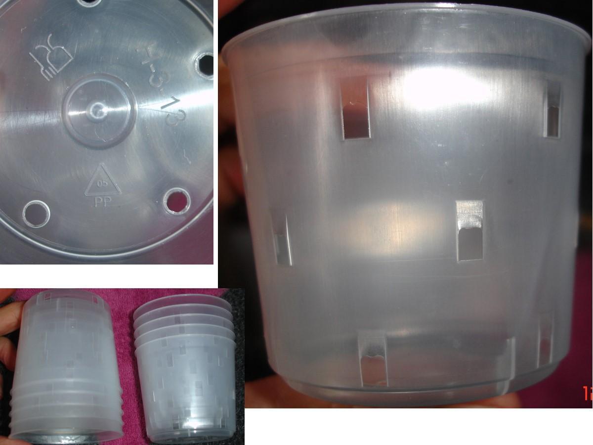 troc de troc 2è)5 petits pots ajourÉs / faisselle plastique alimentaire 05 image 0