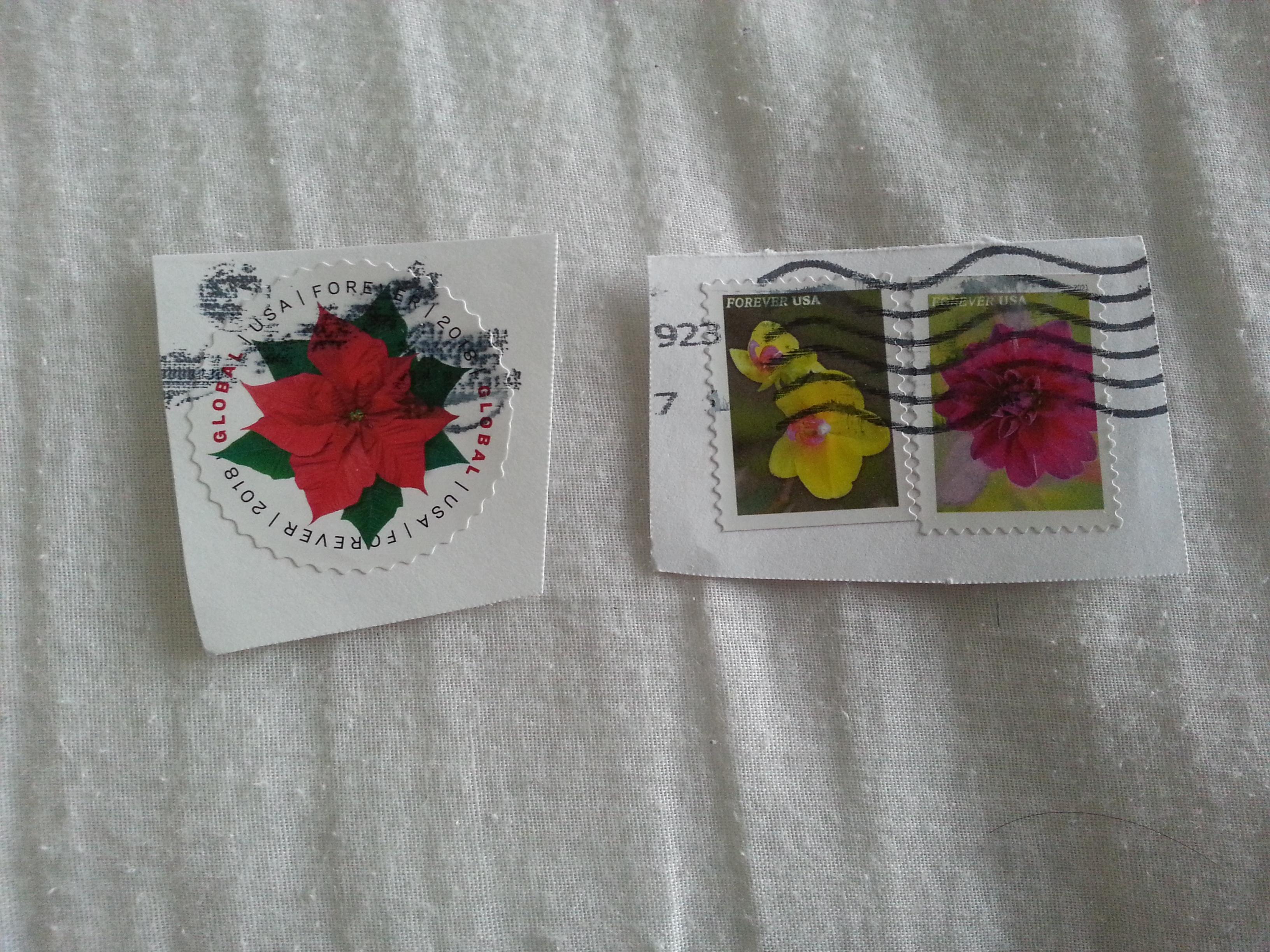 troc de troc lot de 3 timbres fleurs usa image 0