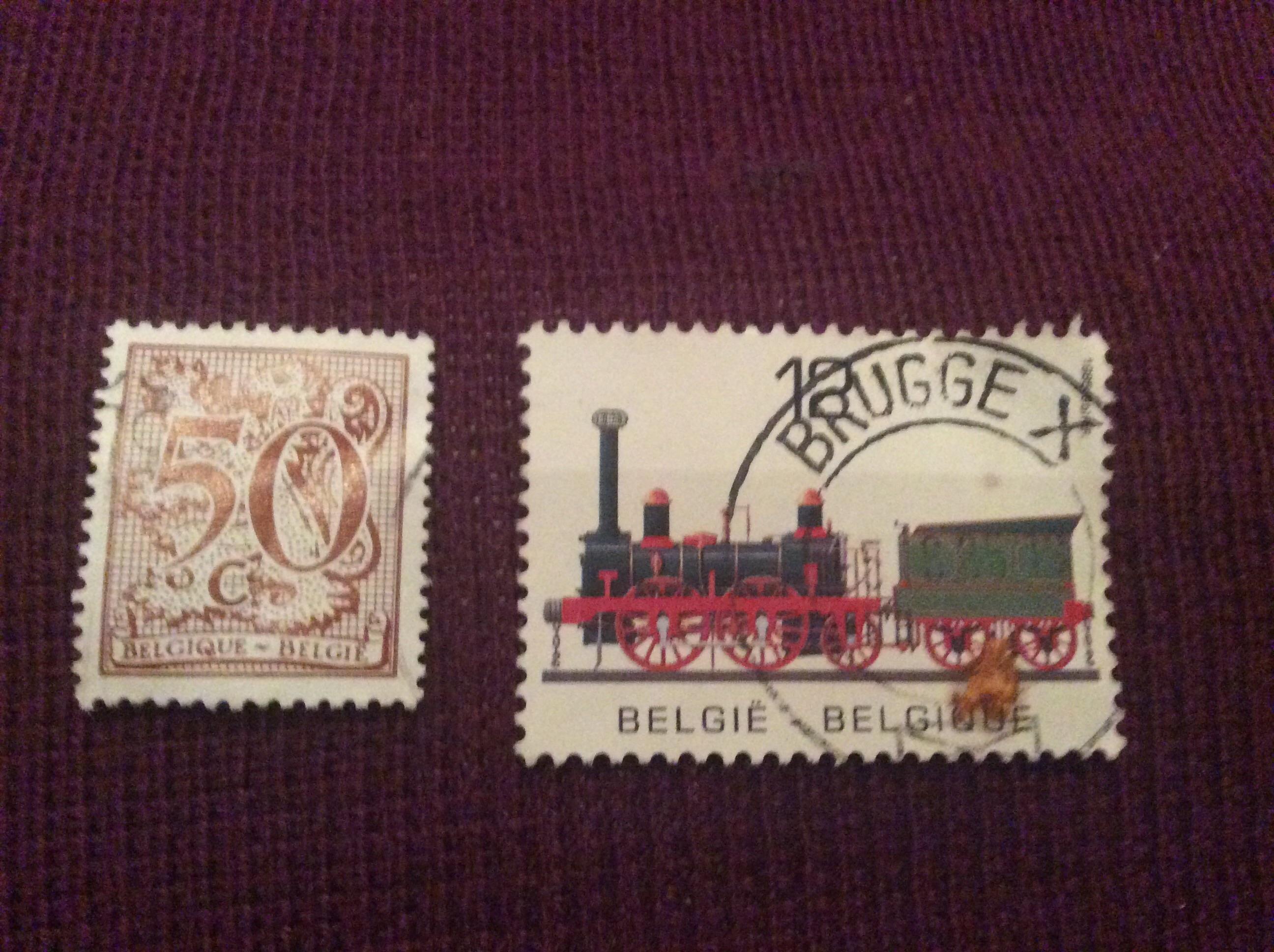 troc de troc réserve manon 2 timbres belges image 0