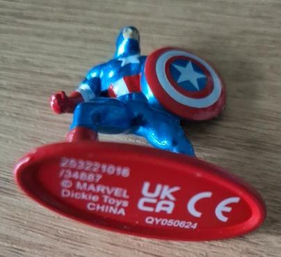troc de troc *reserve* petite figurine métal marvel captain america image 2
