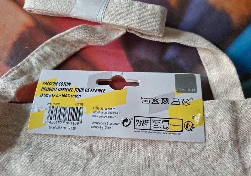 troc de troc *reserve* sacoche coton tour de france image 2