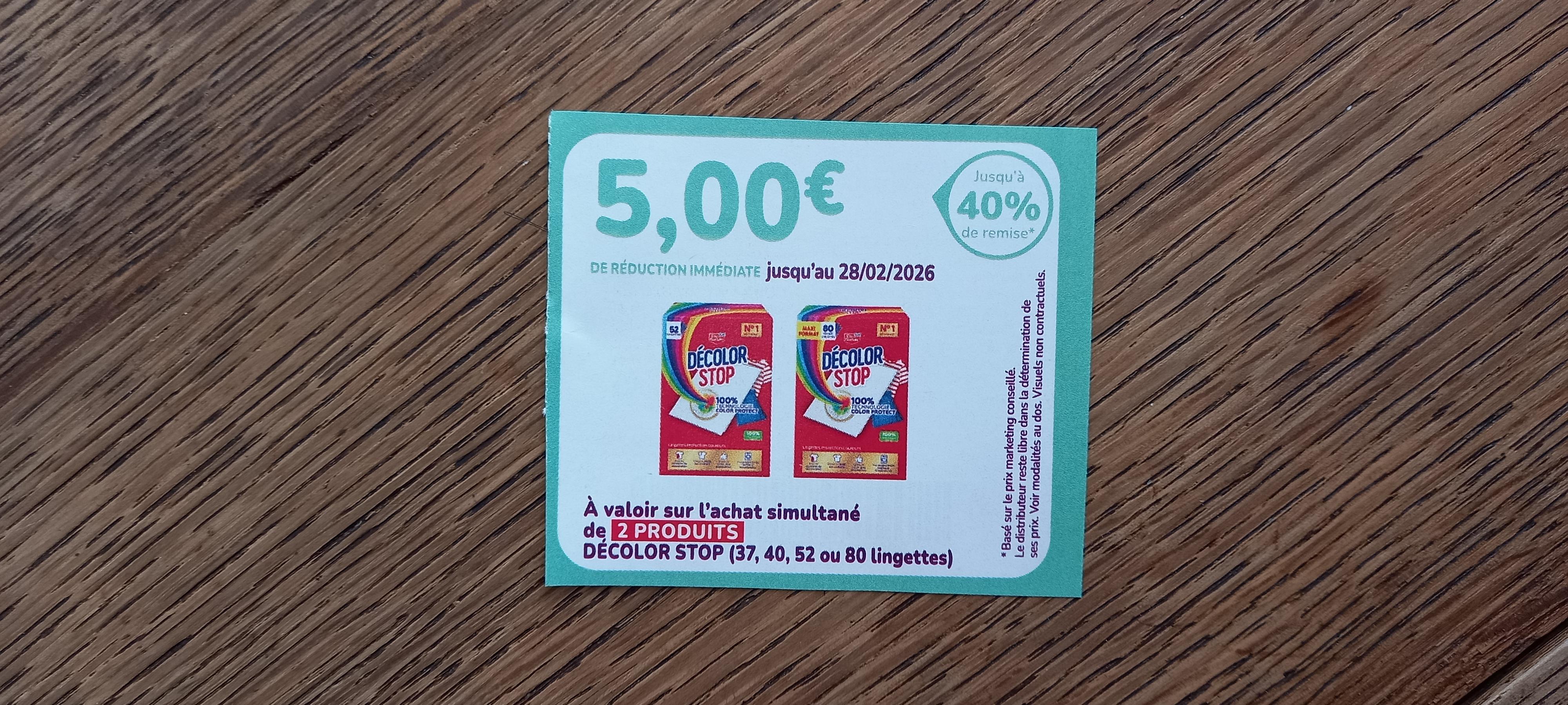 troc de troc bon de réduction decolor stop. image 0