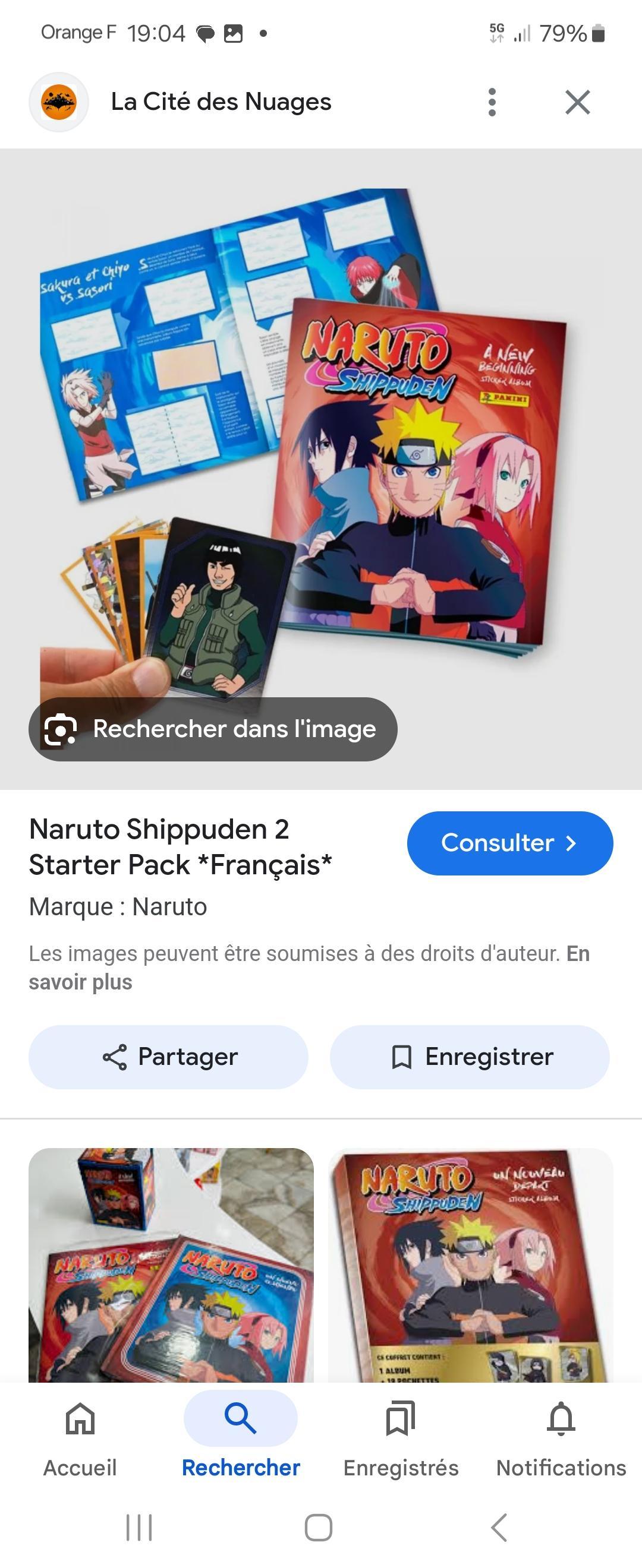 troc de troc stickers panini naruto shippuden image 0