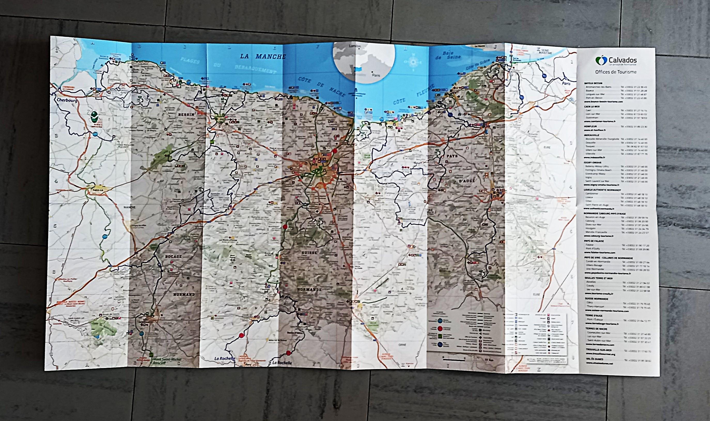troc de troc carte touristique du calvados. image 0