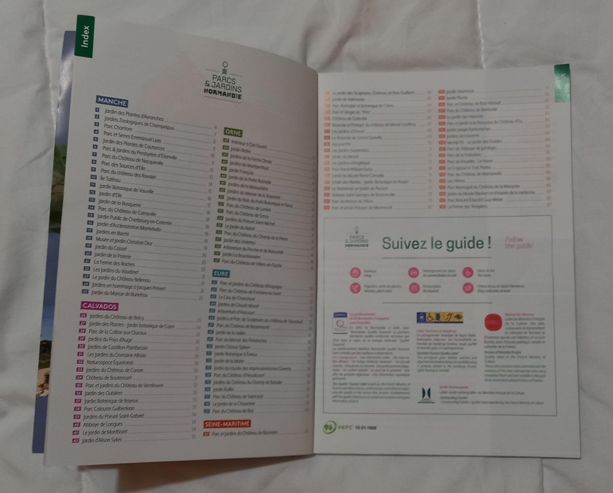 troc de troc guide des parcs et jardins normandie. image 1