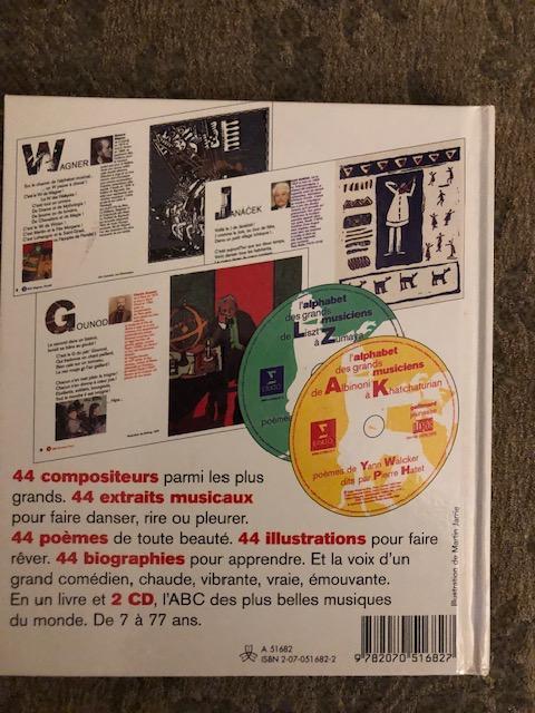 troc de troc livre "l'alphabet des grands musiciens"avec 2 cd image 1