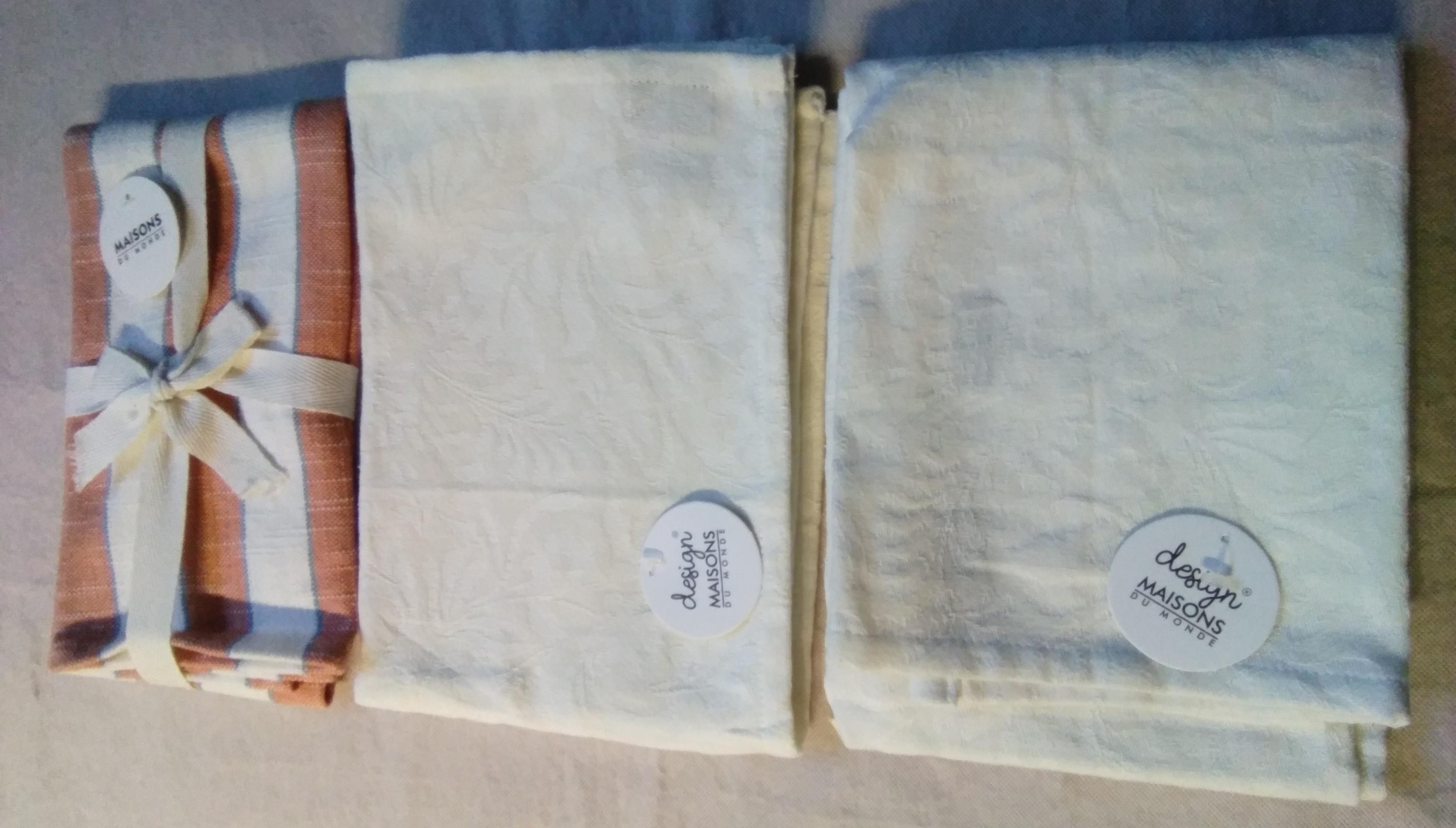 troc de troc reserve lot 3 torchons vaisselle, neuf image 0