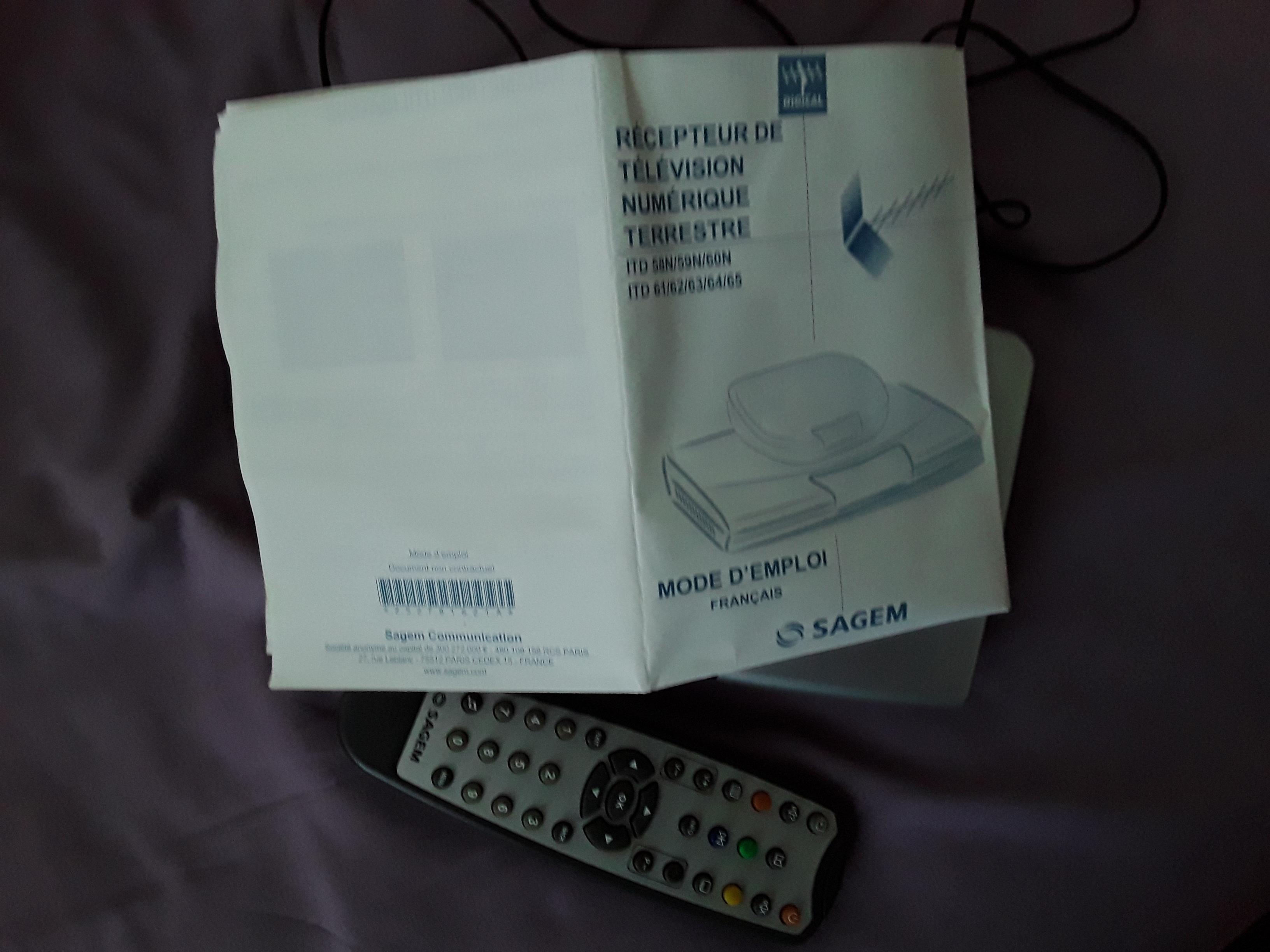 troc de troc ancien décodeur tnt sagem itd62s image 2