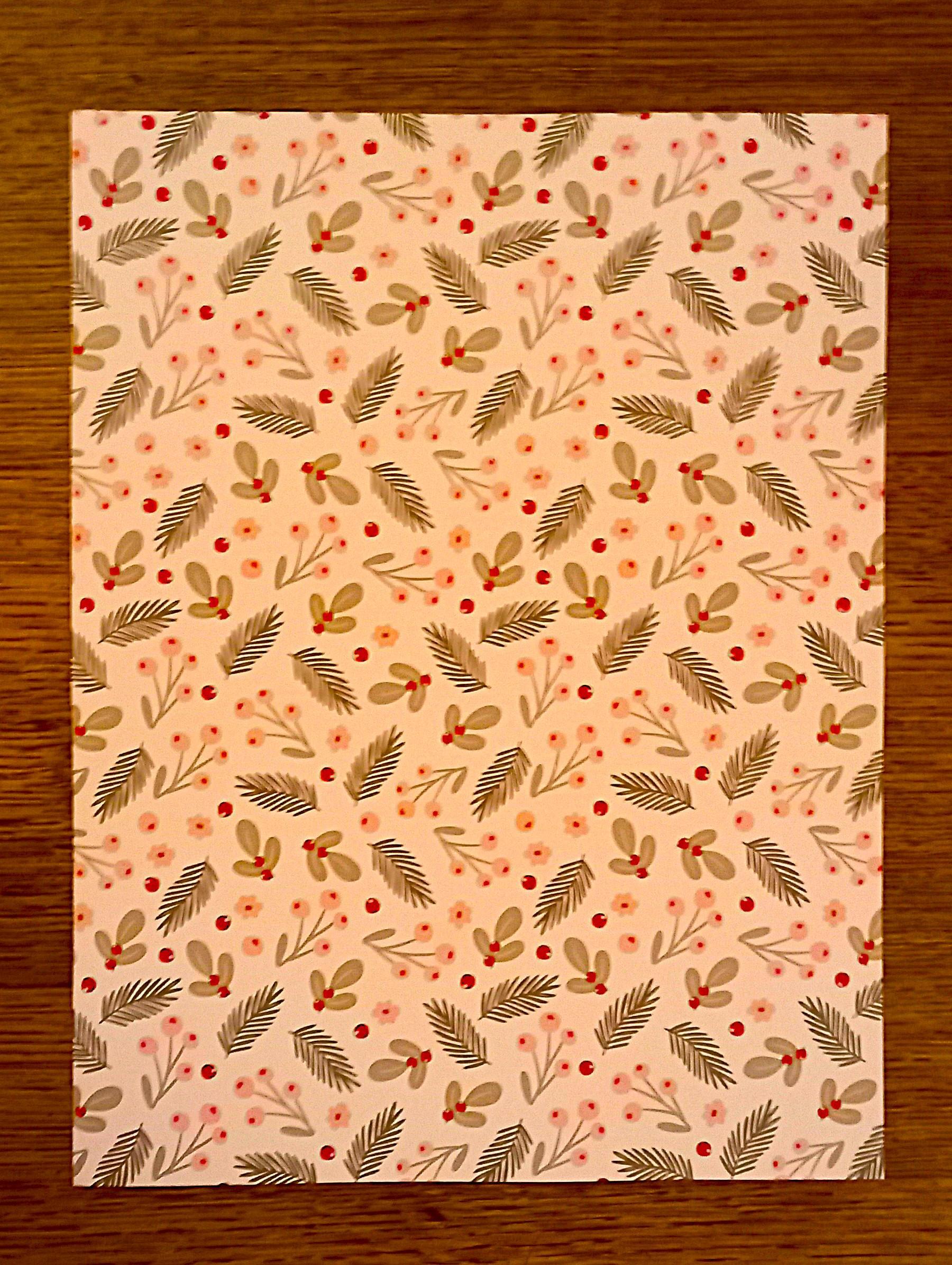 troc de troc papier créatif "branches de gui et sapin". image 0