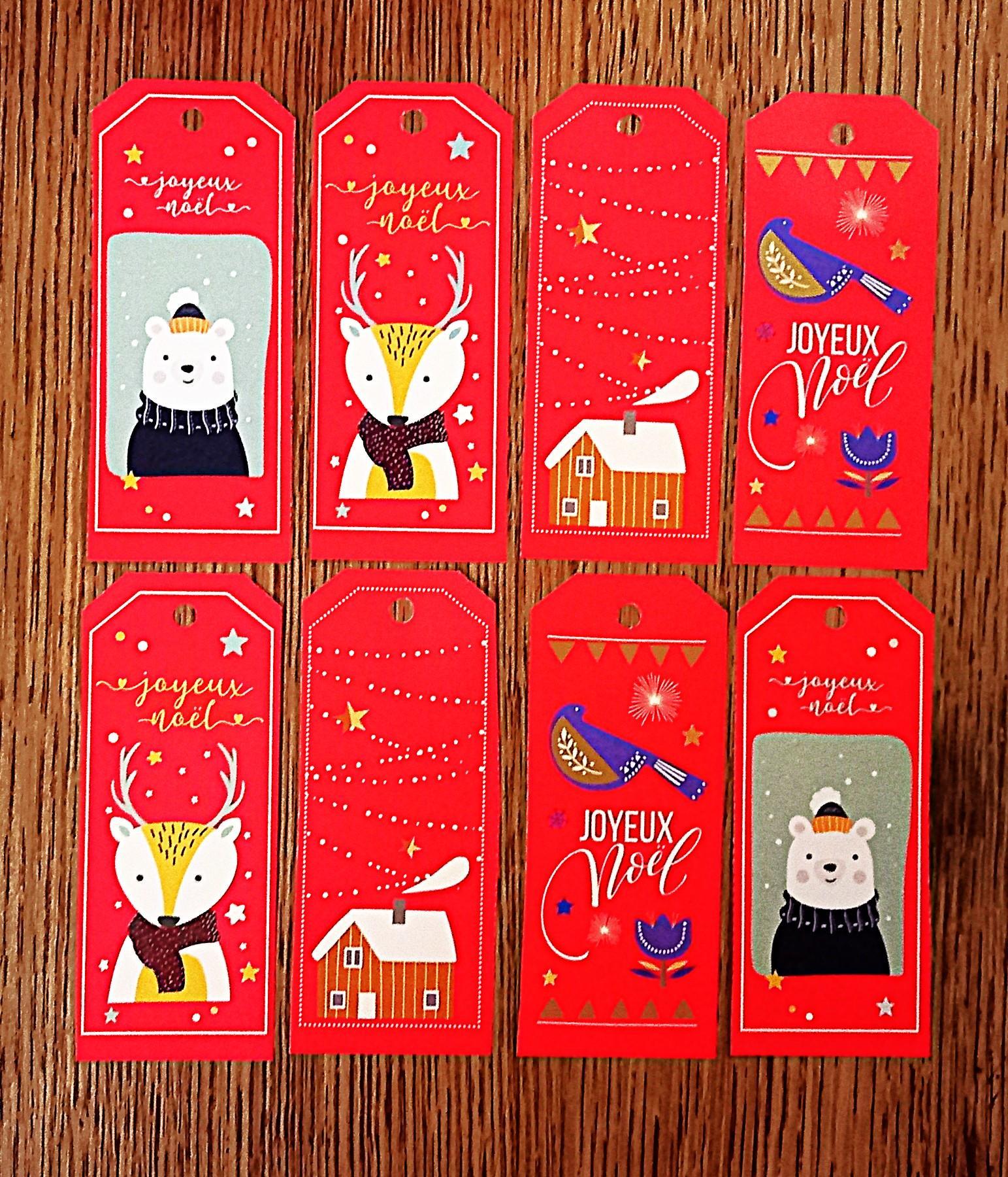 troc de troc etiquettes "joyeux noël". image 0