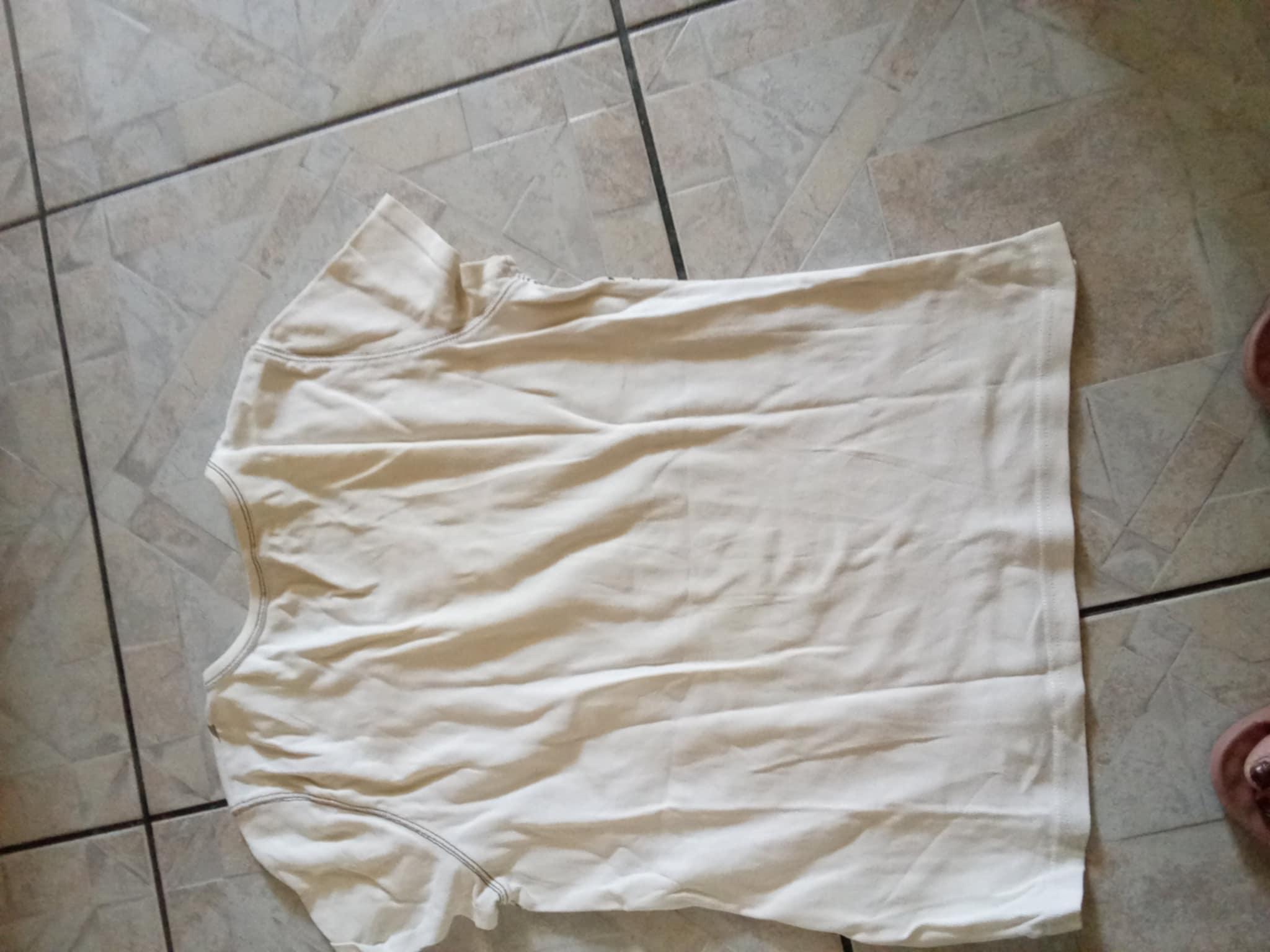 troc de troc tee shirt blanc marque julie guerlande taille40/42en coton image 2