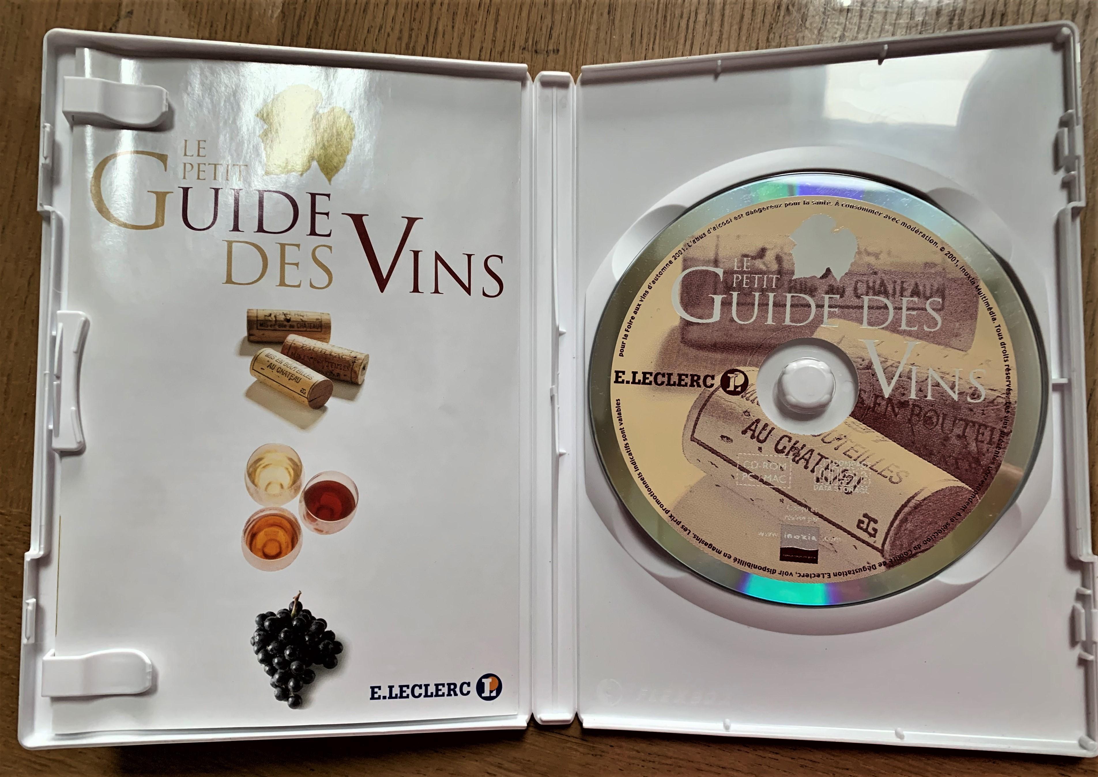 troc de troc cd rom pc/mac "le petit guide des vins" image 1