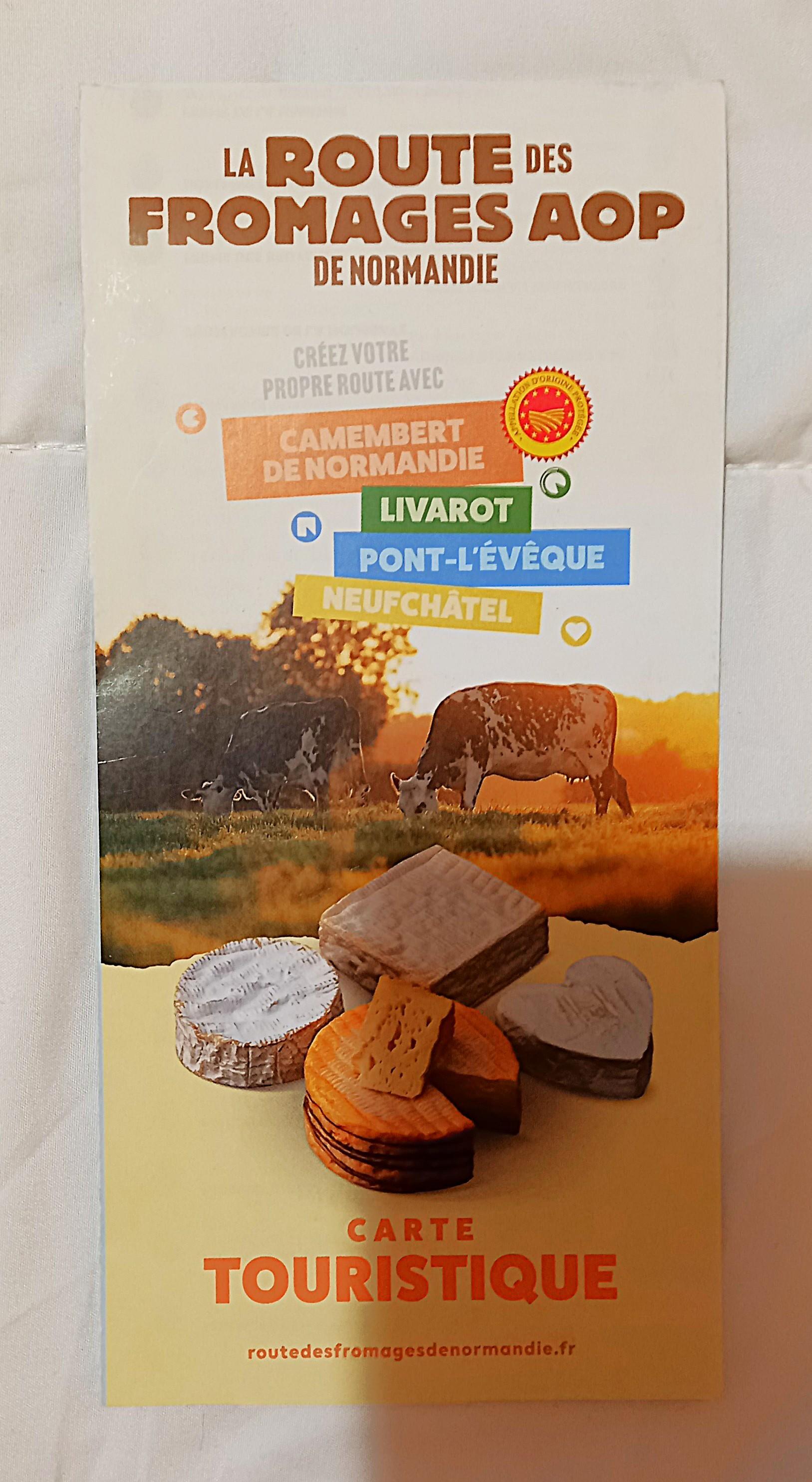 troc de troc carte touristique des fromages de normandie. image 0