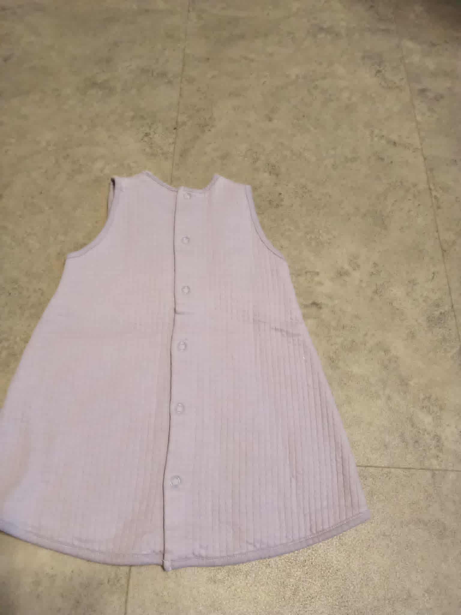 troc de troc robe 9 mois mauve clair attaché derreire cotellé coton image 1