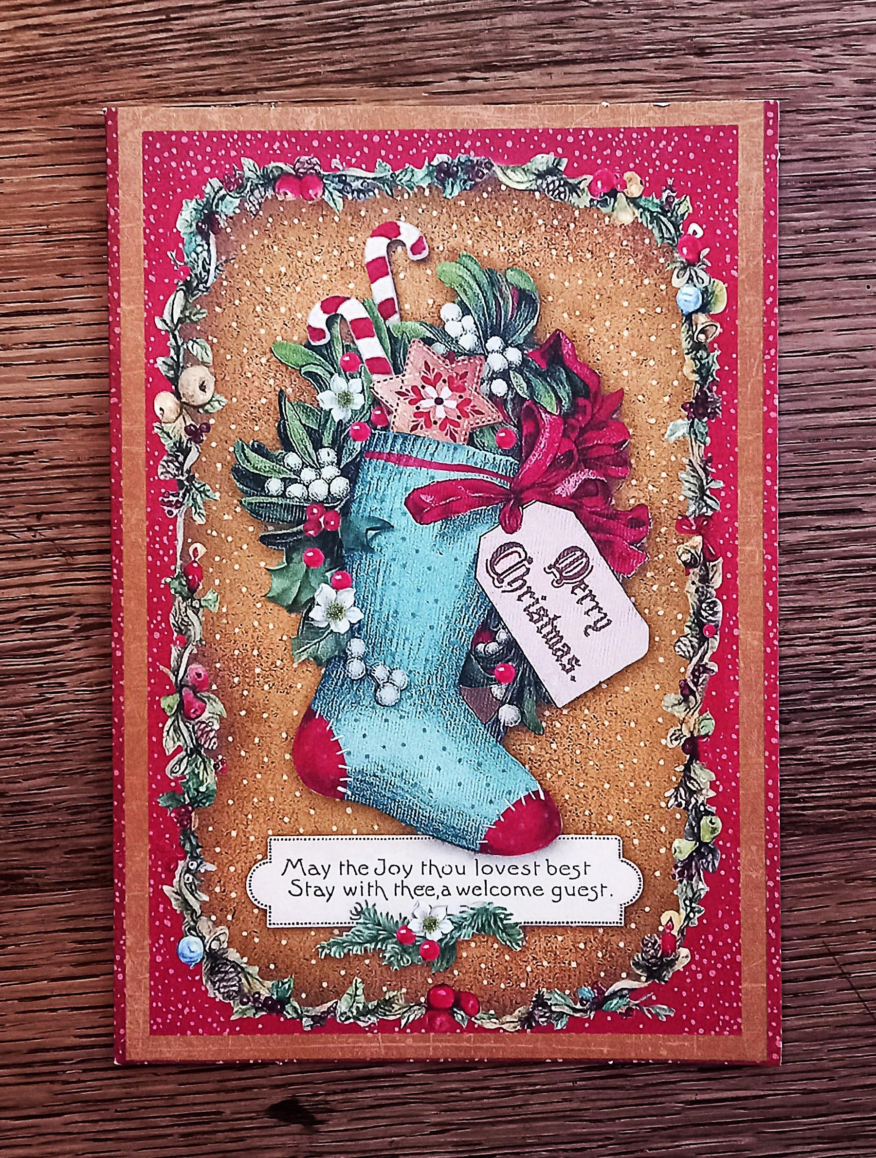 troc de troc carte double "merry christmas". image 0